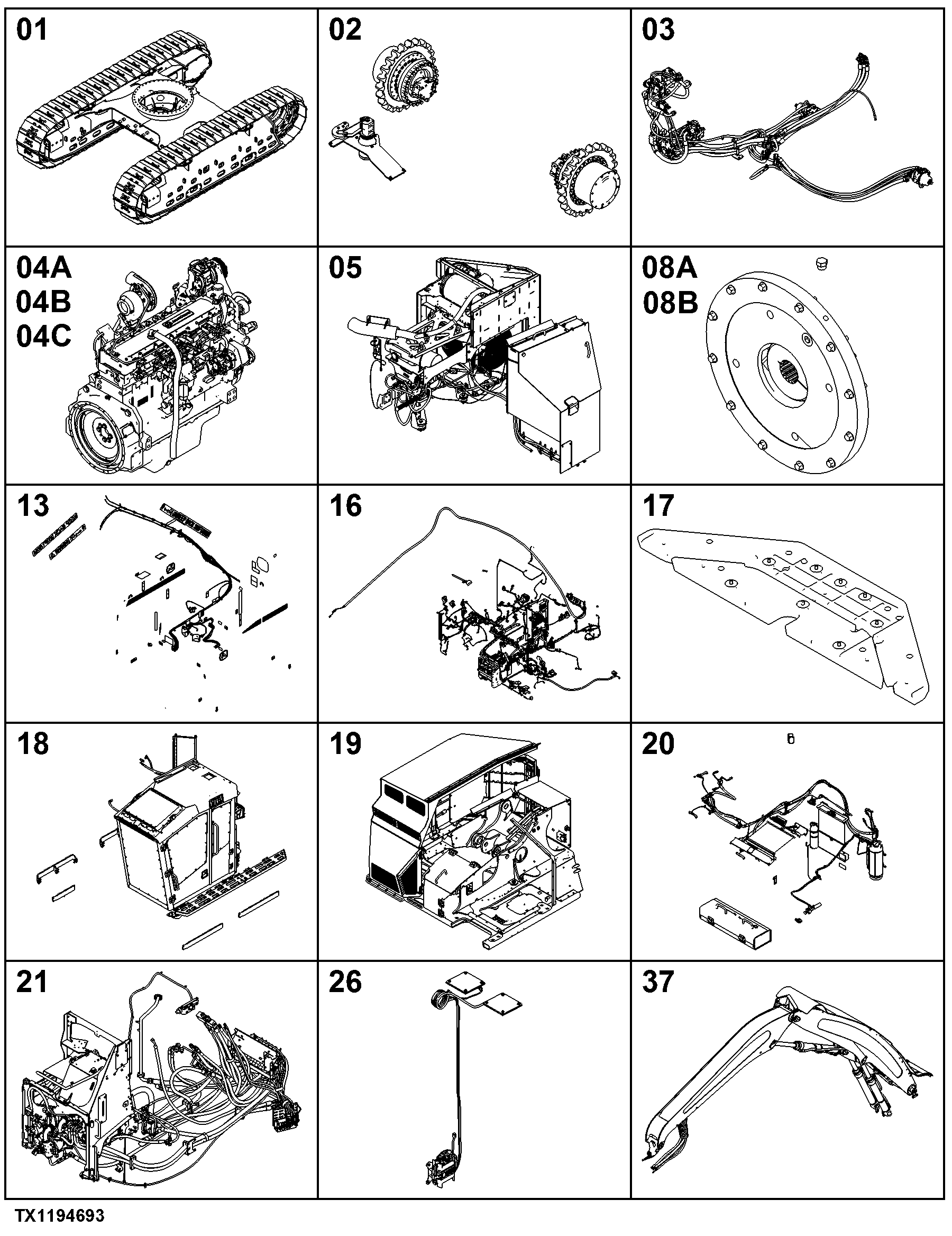 853MH Tracked Harvester (PIN: 1T0853MH_ _C270423- )(PIN: 1T0853MH_ _D270423- )
