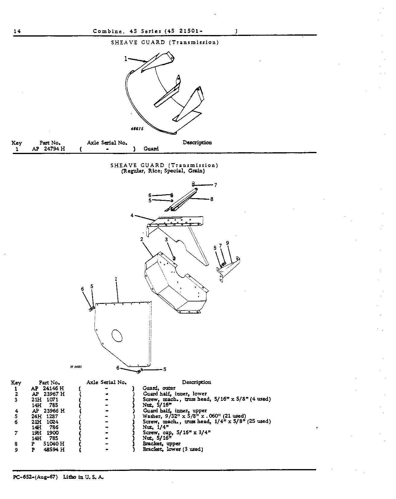 Main Wheels, Axle Supports and Extensions, Final Drives, Brakes, Transmission, a (Continued)