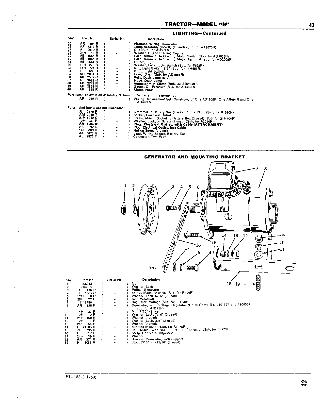 Generator and Mounting Bracket