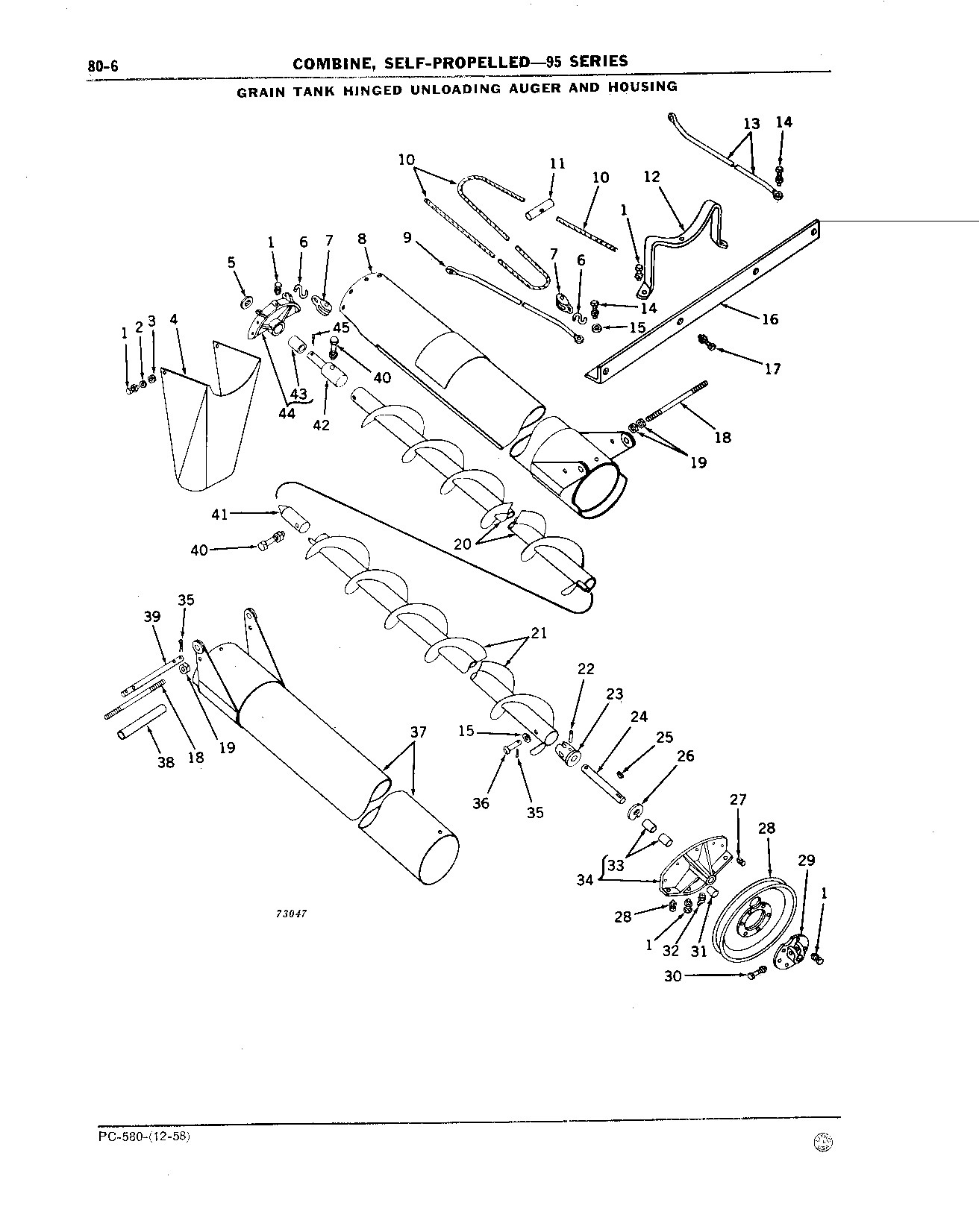 Grain Tank, Loading and Unloading Augers (Continued)