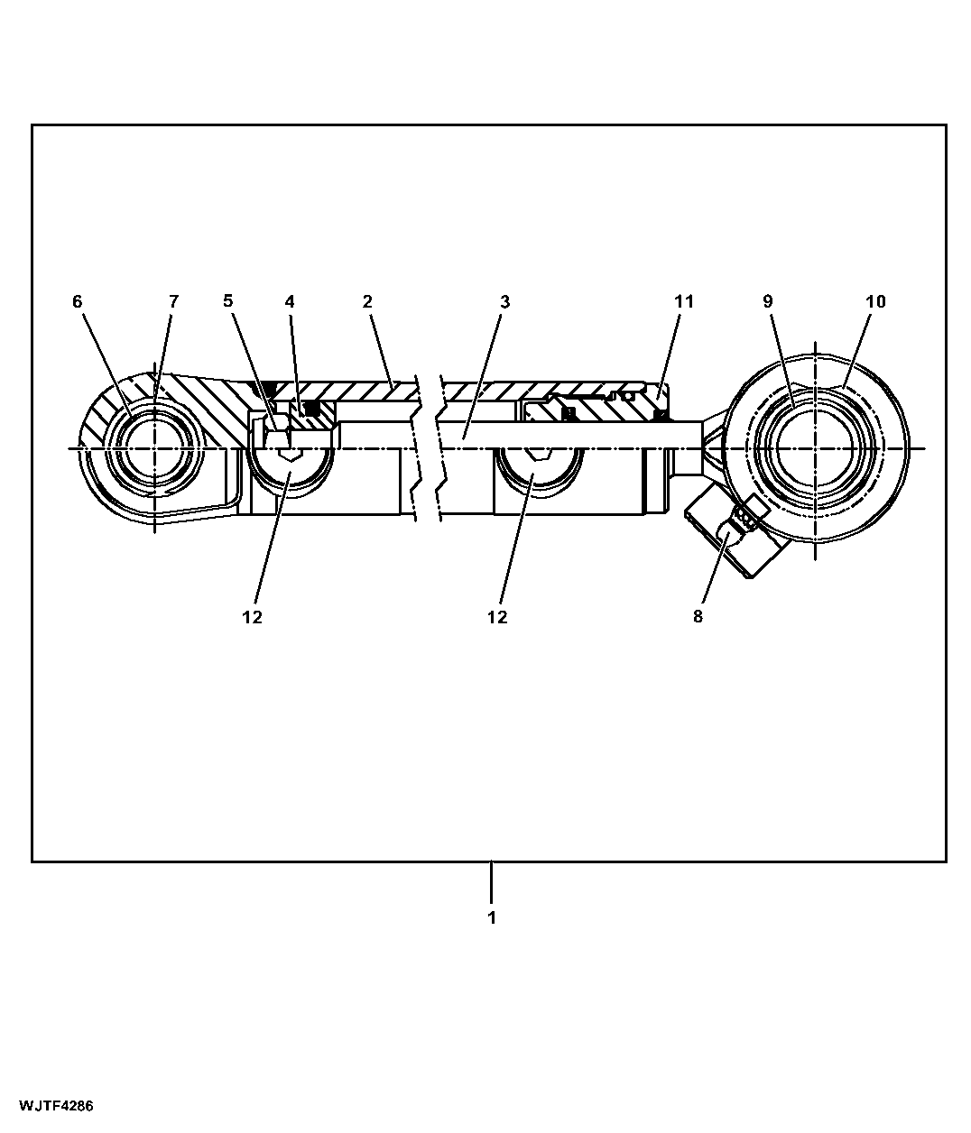 Hydraulic Cylinder, Measuring Roll ( - 000121)