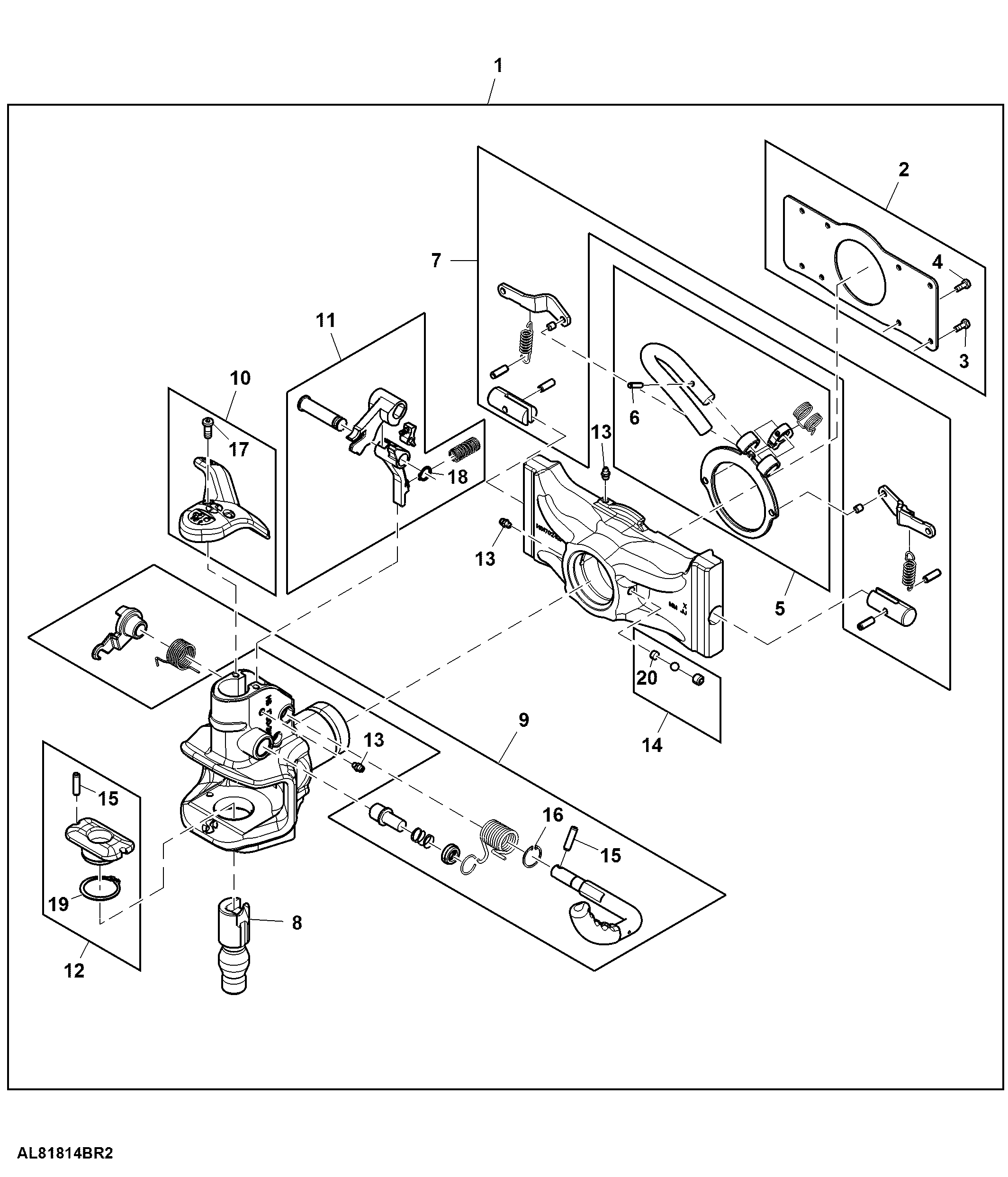 Automatic Trailer Hitch, Height Adjustable, 31 mm Pin