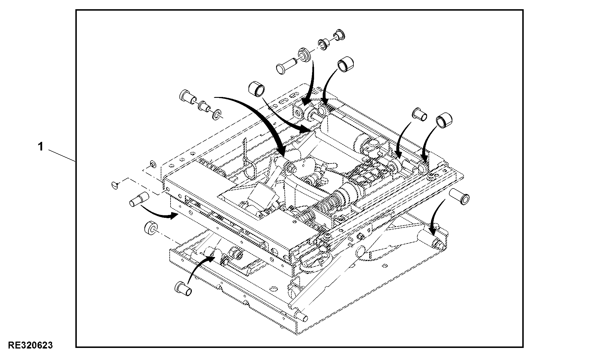 Seat Bearing Roller, Suspension Renew Kit