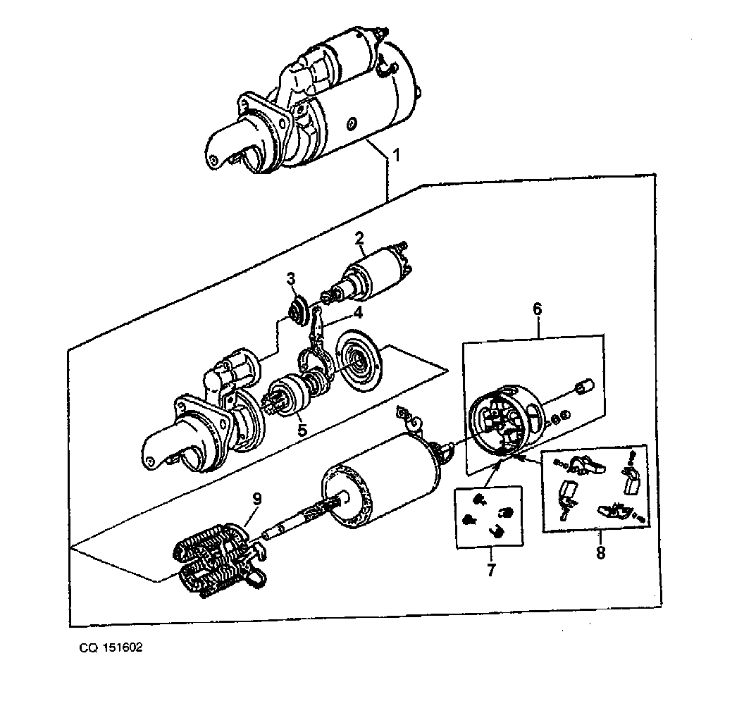 MOTOR DE PARTIDA (COMPONENTES) - LUCAS - SOMENTE ARGENTINA