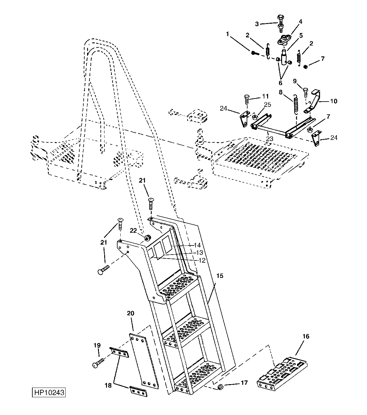 Operators Platform Ladder and Latch (660401 - )
