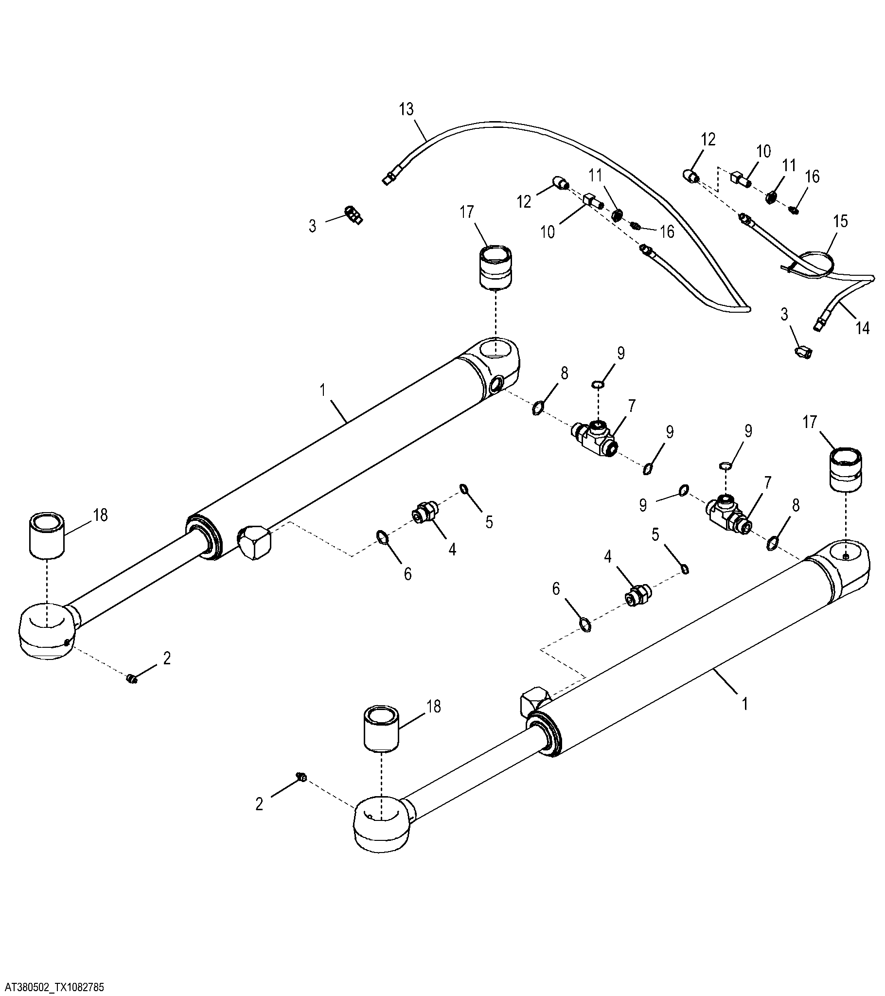 Steering Cylinders and Fittings (632198 - )