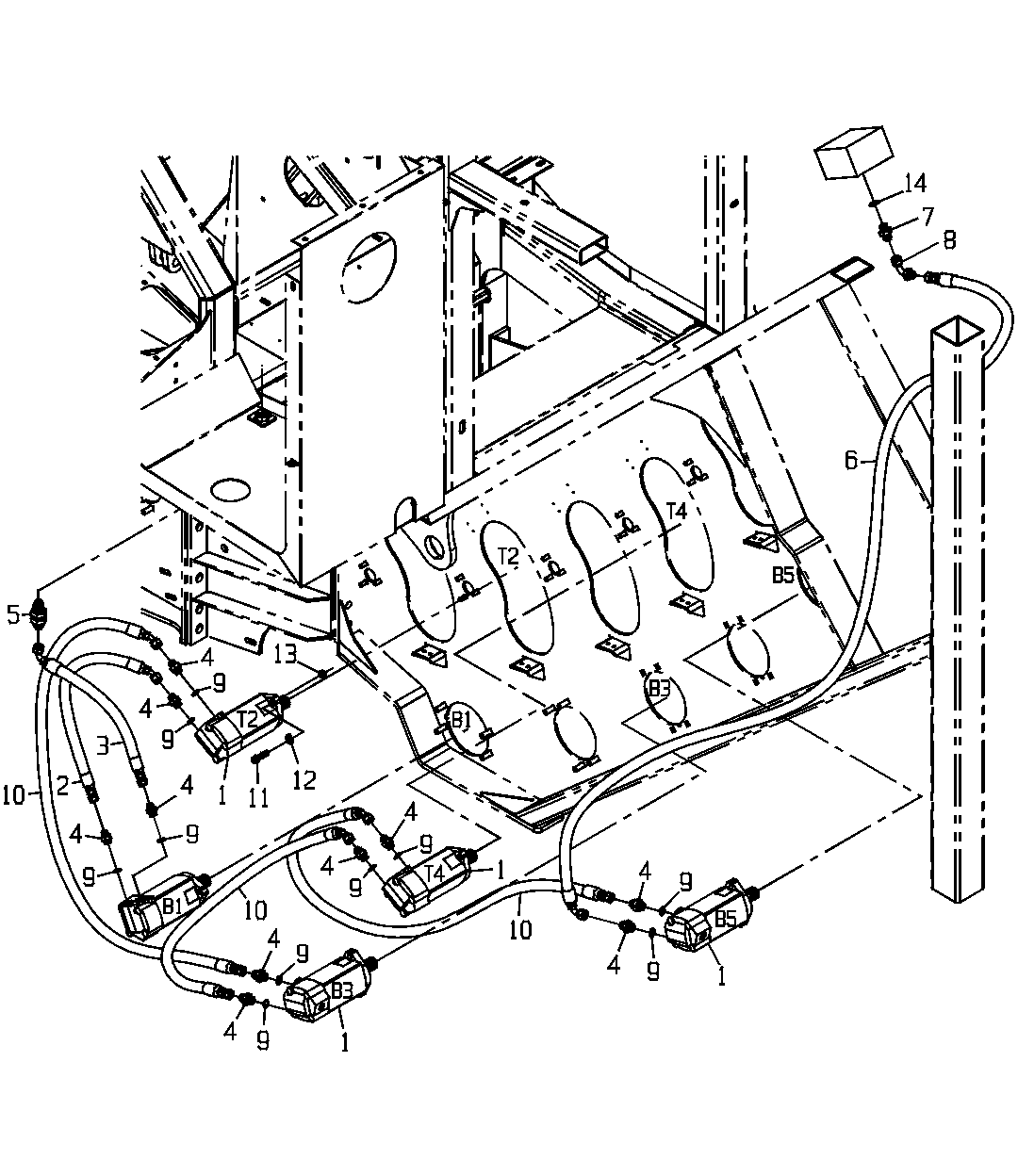 LINES GP, FEED ROLLER, LEFT (B1,B3,B5,T2,T4)
