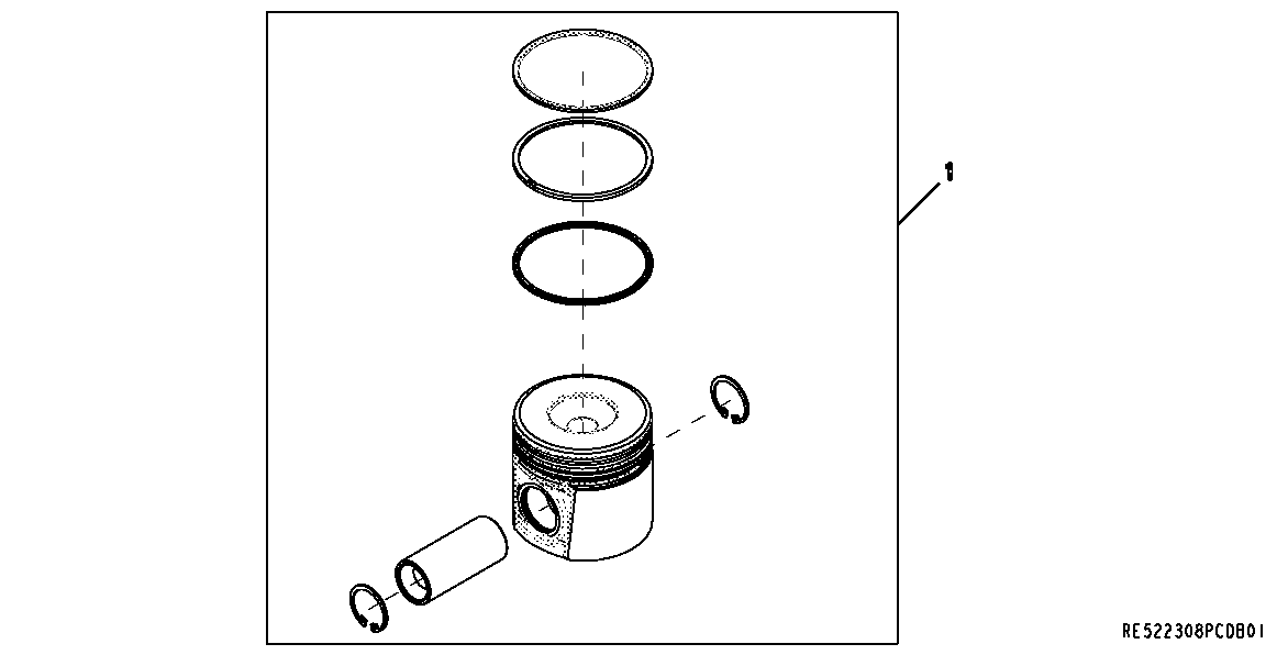 9901 Piston, Piston Ring Kit