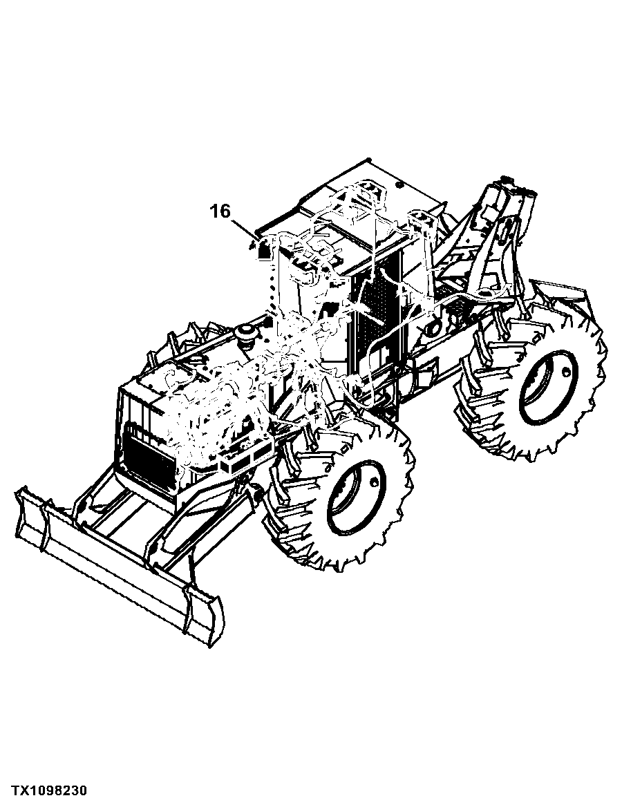 540H Cable Skidder (PIN: 1DW540HX_ _D630436 - D666892)