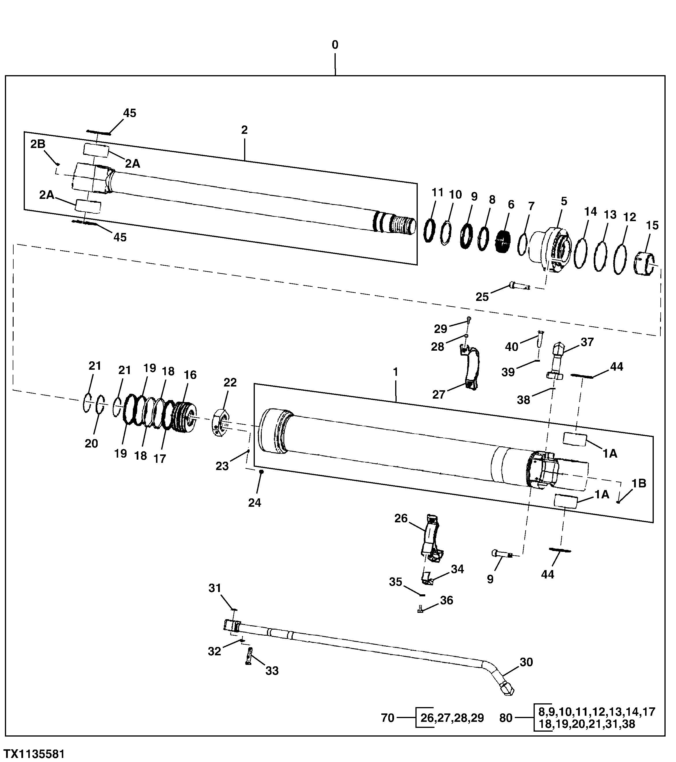 Bucket Cylinder Components (808228 - 810441)