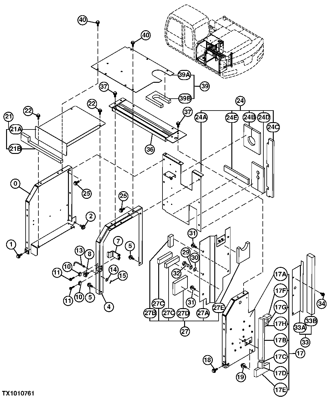 RADIATOR COMPARTMENT PANELS, COVER AND ISOLATORS