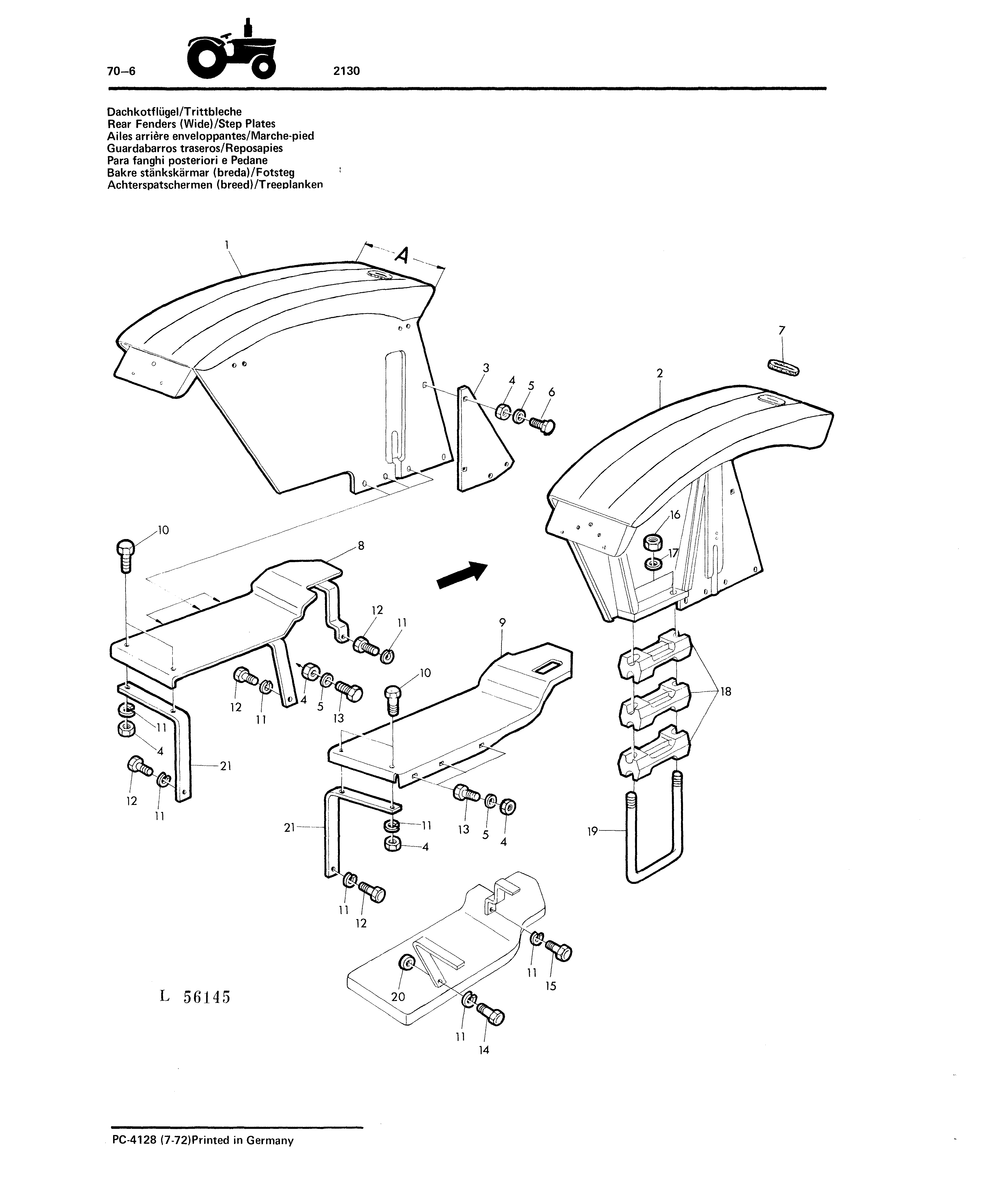Rear Fenders (Wide) / Step Plates