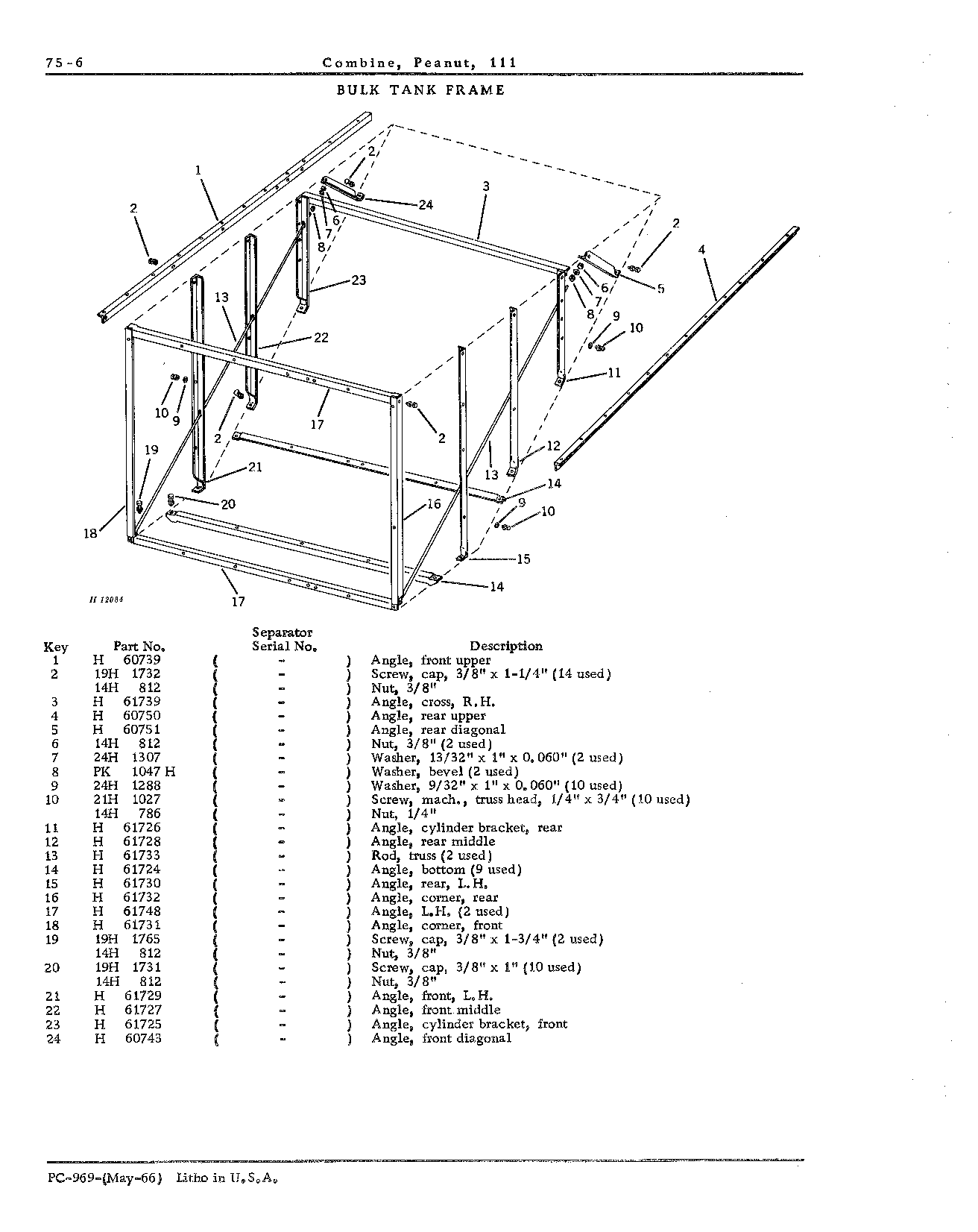 Bulk tank Frame