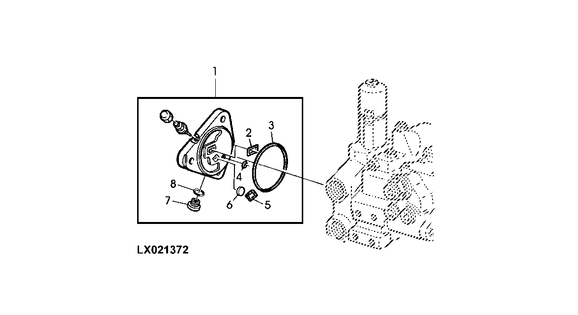 End Cover, LH Side, with Additional Connection