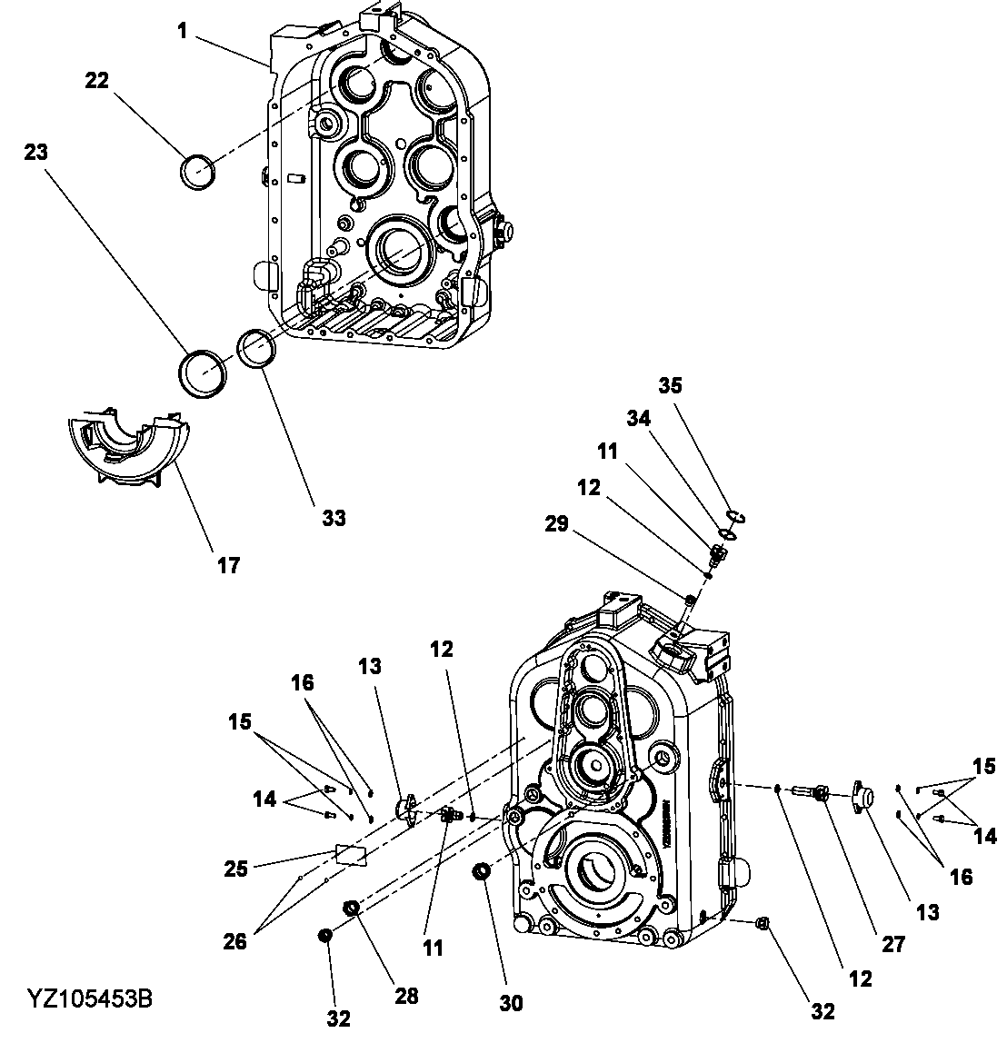REAR TRANSMISSION HOUSING (DIRECT DRIVE) (-586336)
