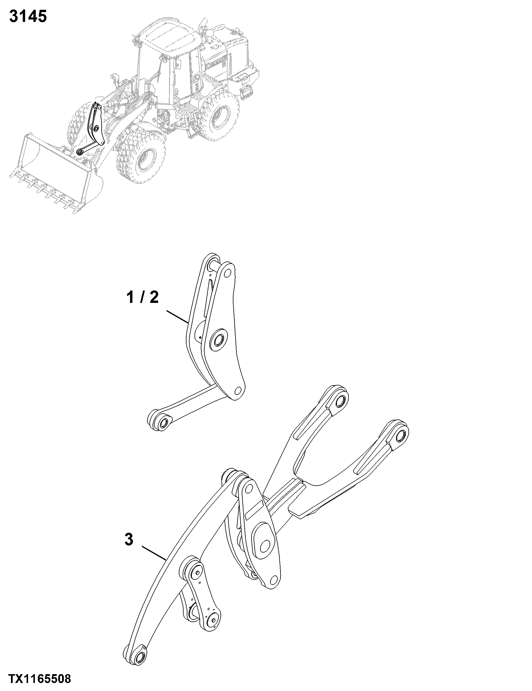 3145 Bucket Loader Linkage
