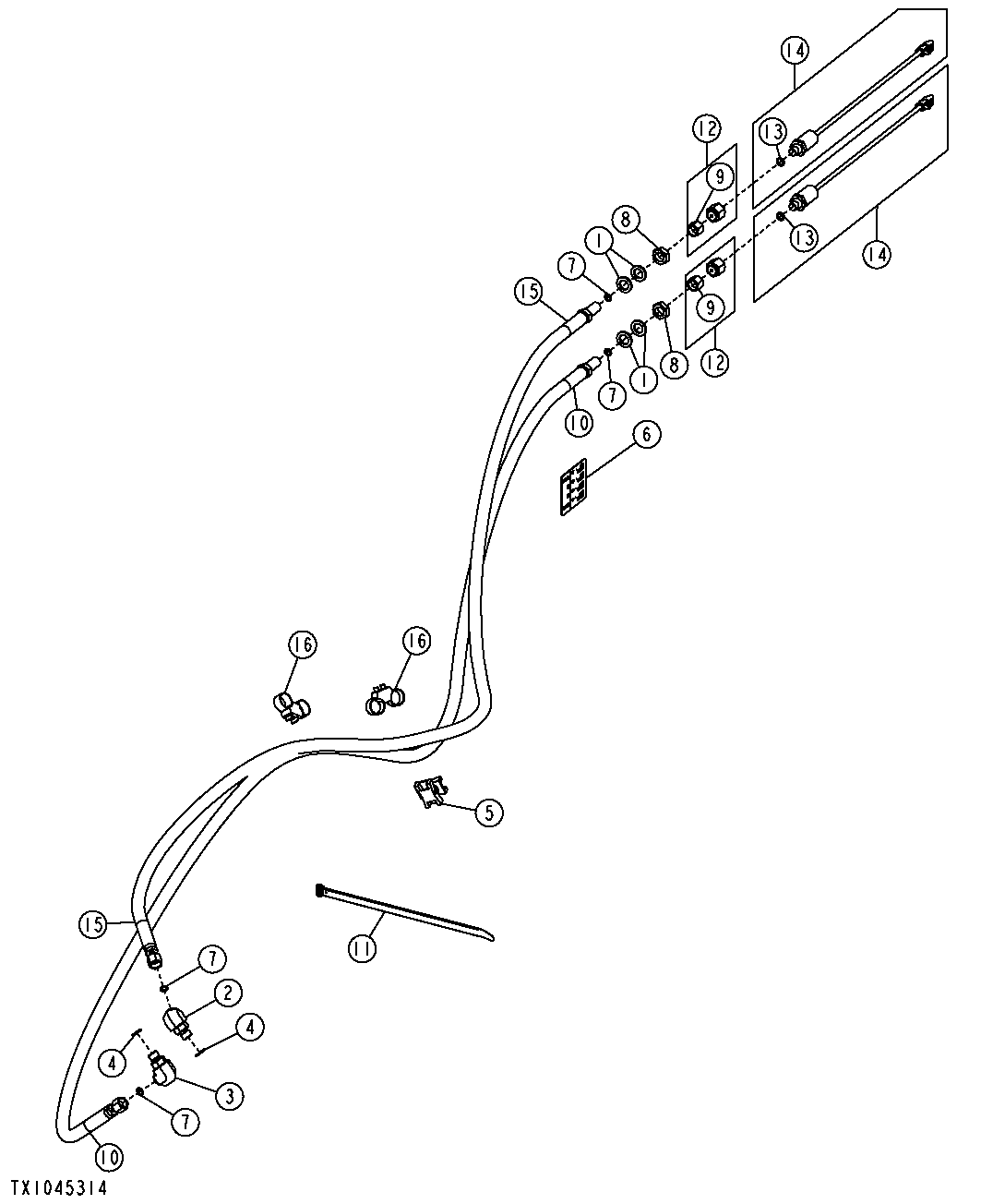 Hydrostatic / Transmission Diagnostic Plumbing ( - 176937)