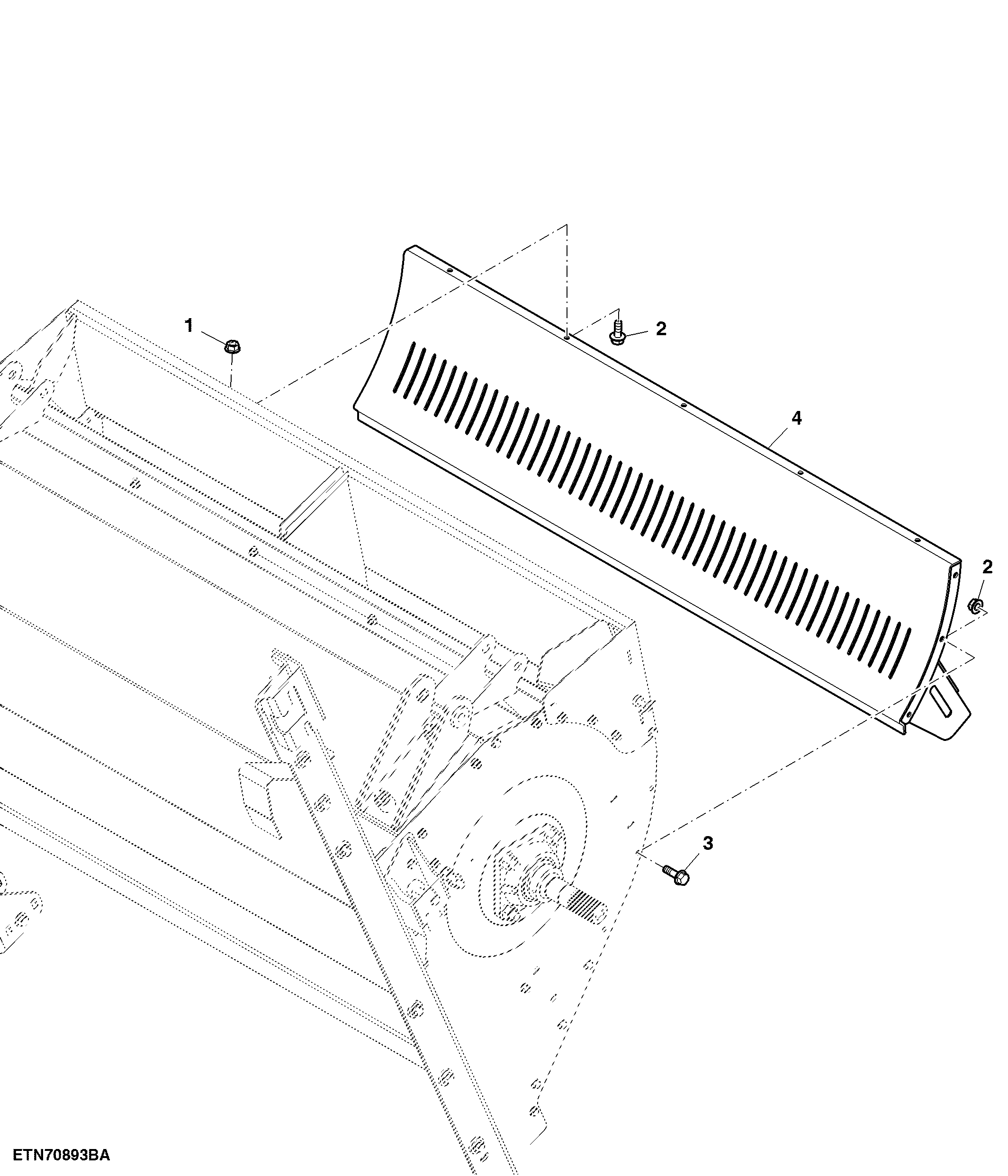 Housing, Counter Knife Assembly, Extra Fine Cut W / Premium Tailboard