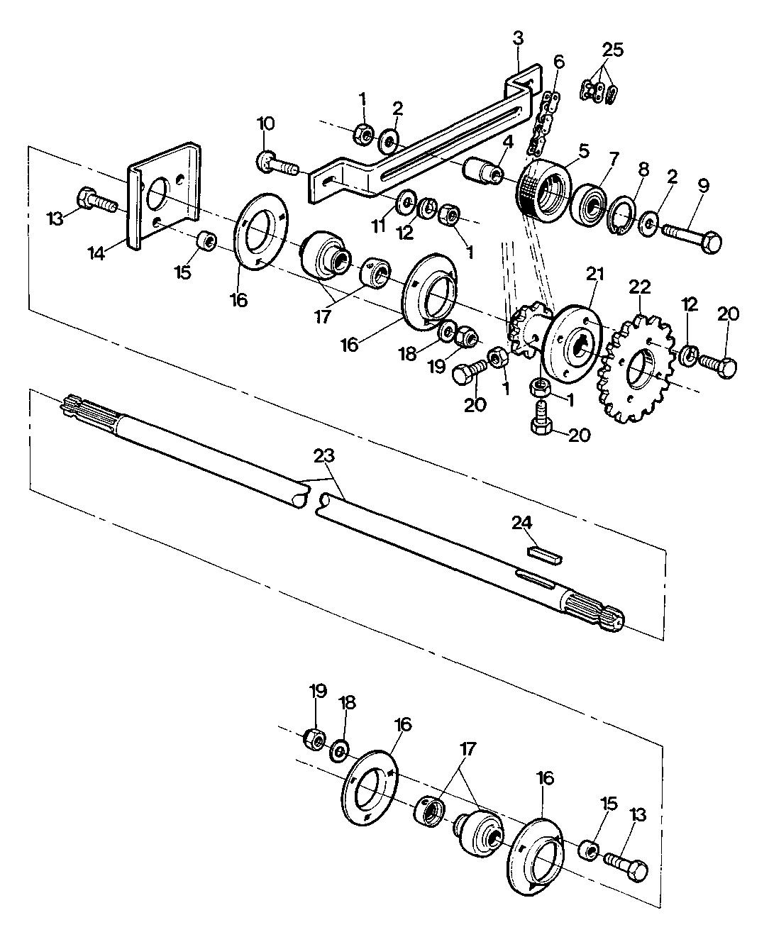 CUTTING PLATFORMA - DRIVE SHAFT (W/MASTER PLAT.)
