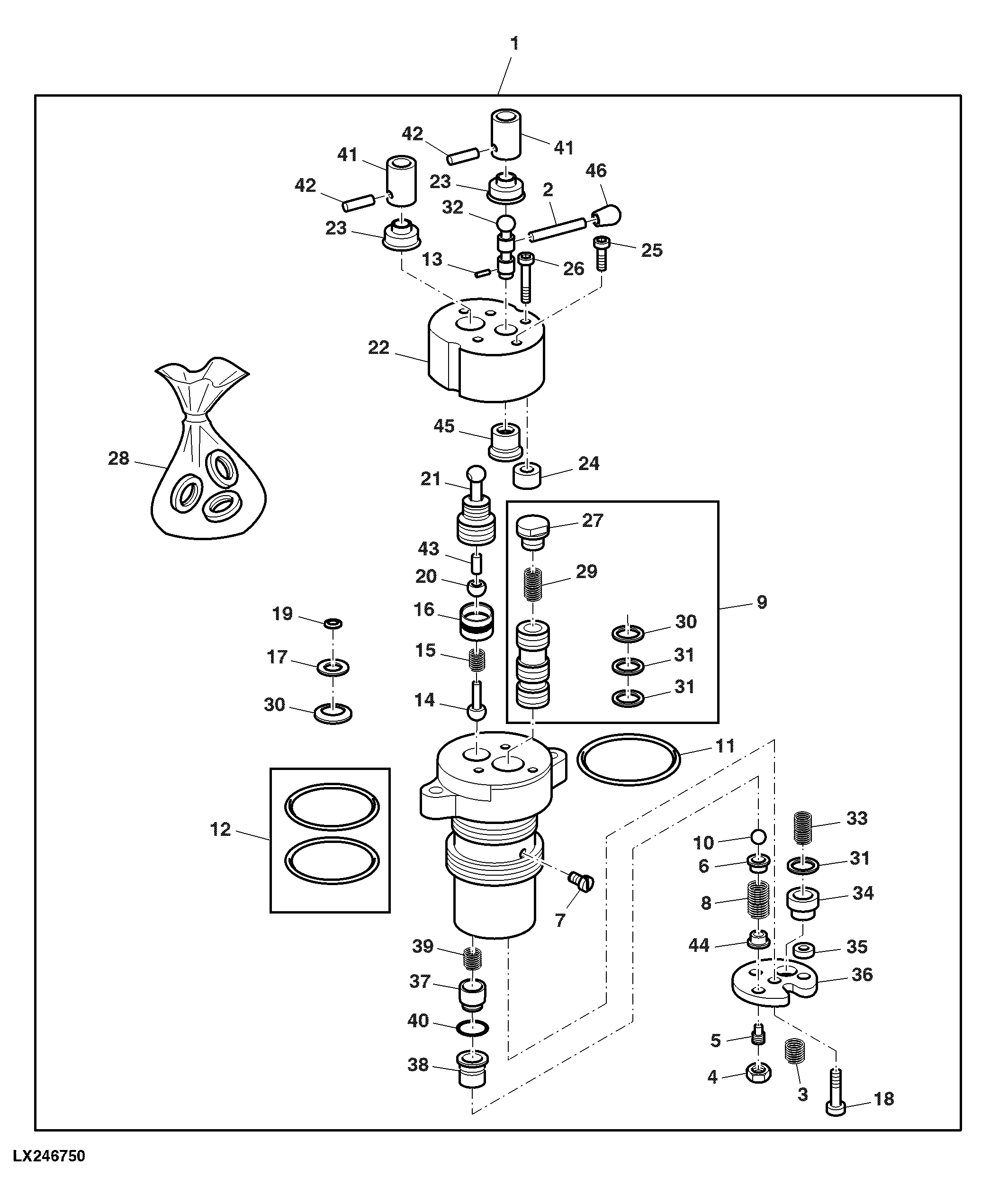 Rockshaft Main Distributor Valve, Mechanical