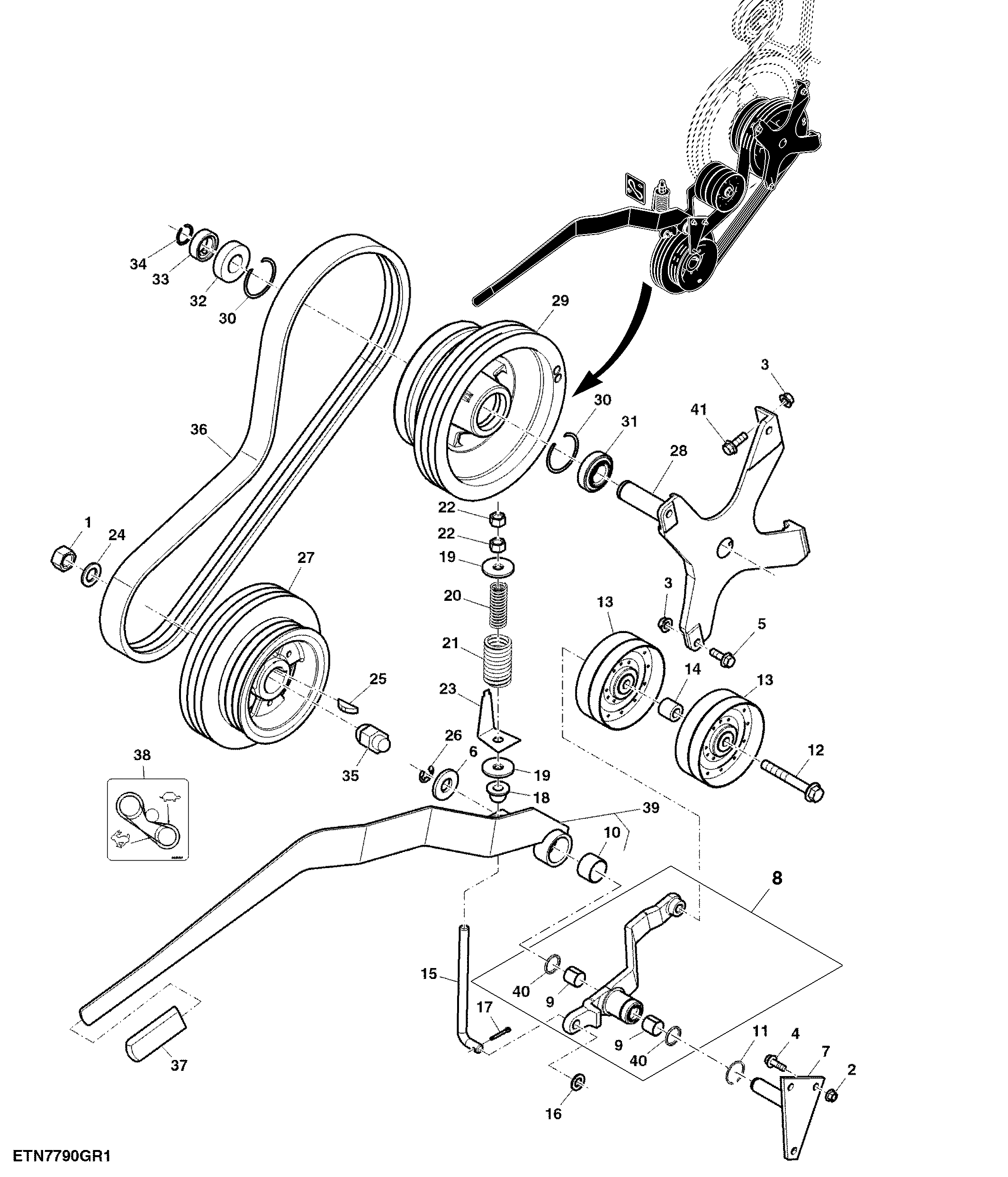 Feed Accelerator Stone Trap Drive, Standard Speed