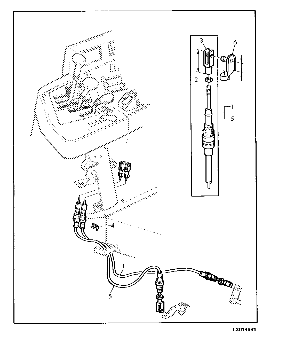 GEAR SHIFT BOWDEN CABLES (POWRQUAD WITH REVERSER CONTROL AT SHIFT CONSOLE)