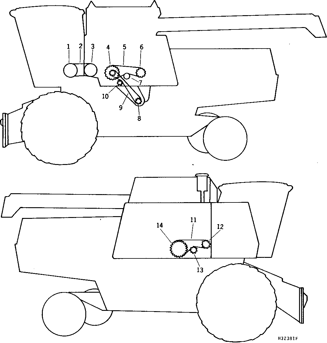 CROSS, UNLOADING, AND VERTICAL UNLOADING AUGER DRIVES