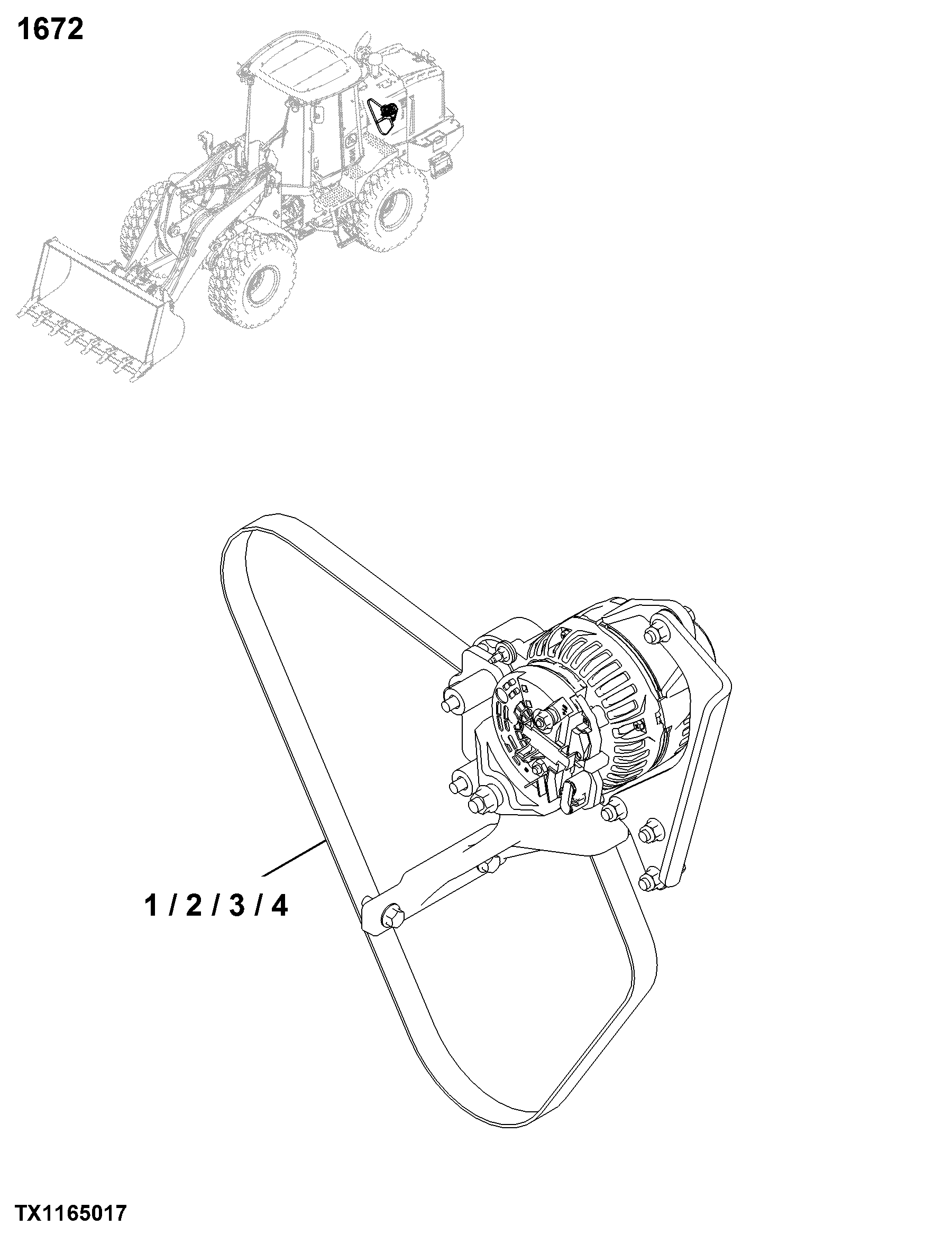1672 Alternator, Regulator & Charging System Wiring