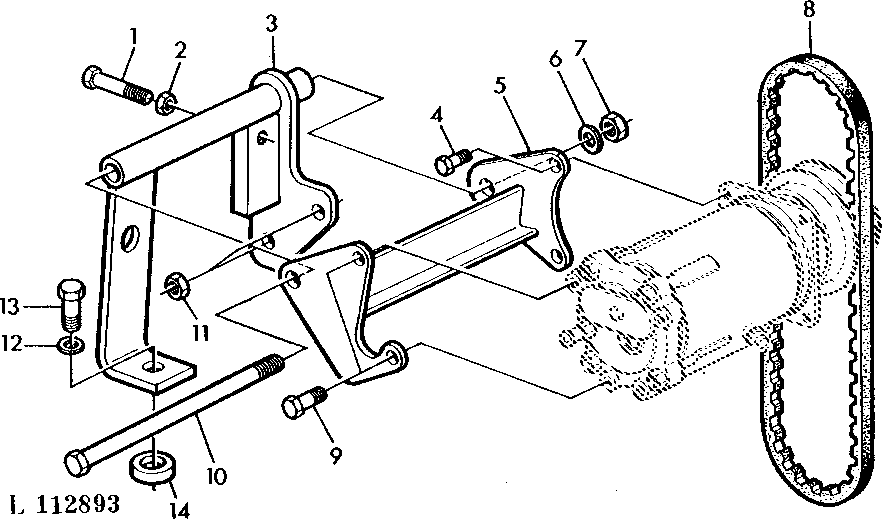 COMPRESSOR MOUNTING PARTS (WITH AIR CONDITIONING)