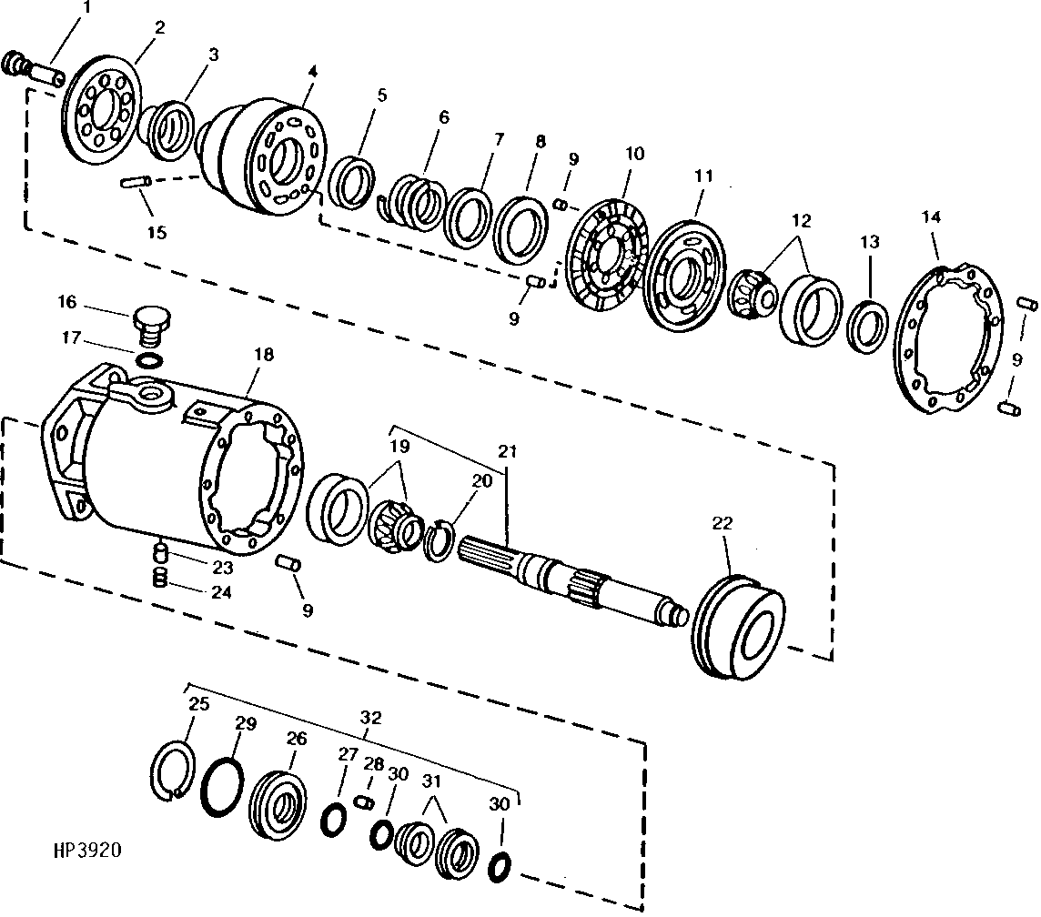 HYDROSTATIC DRIVE MOTOR (EATON) (556301 - )