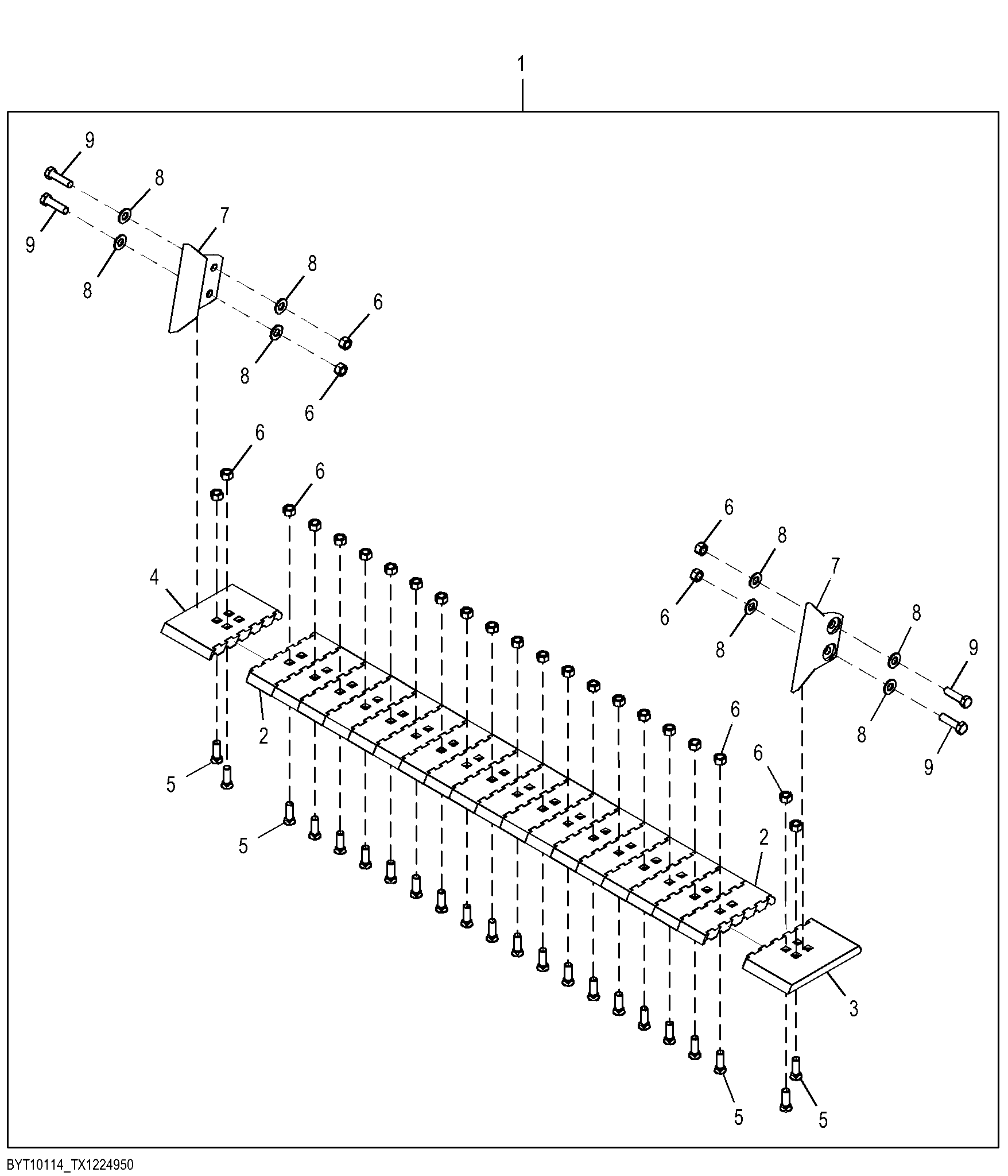 Jagz™ Cutting Edges Conversion Kit for 5.7 m³ (7.5 yd³) and 6.1 m³ (8 yd³) Buckets