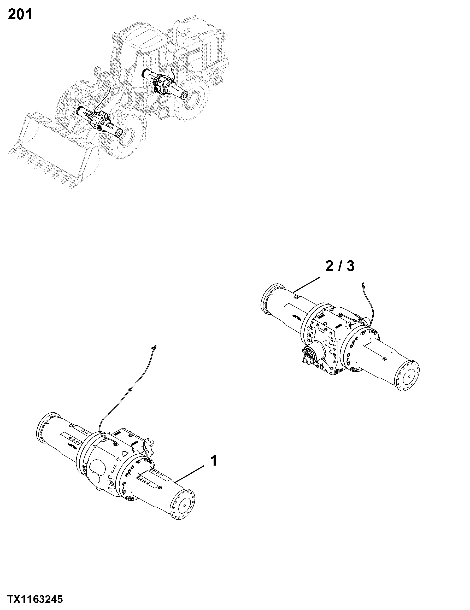0201 Drive Axle Housing and Support