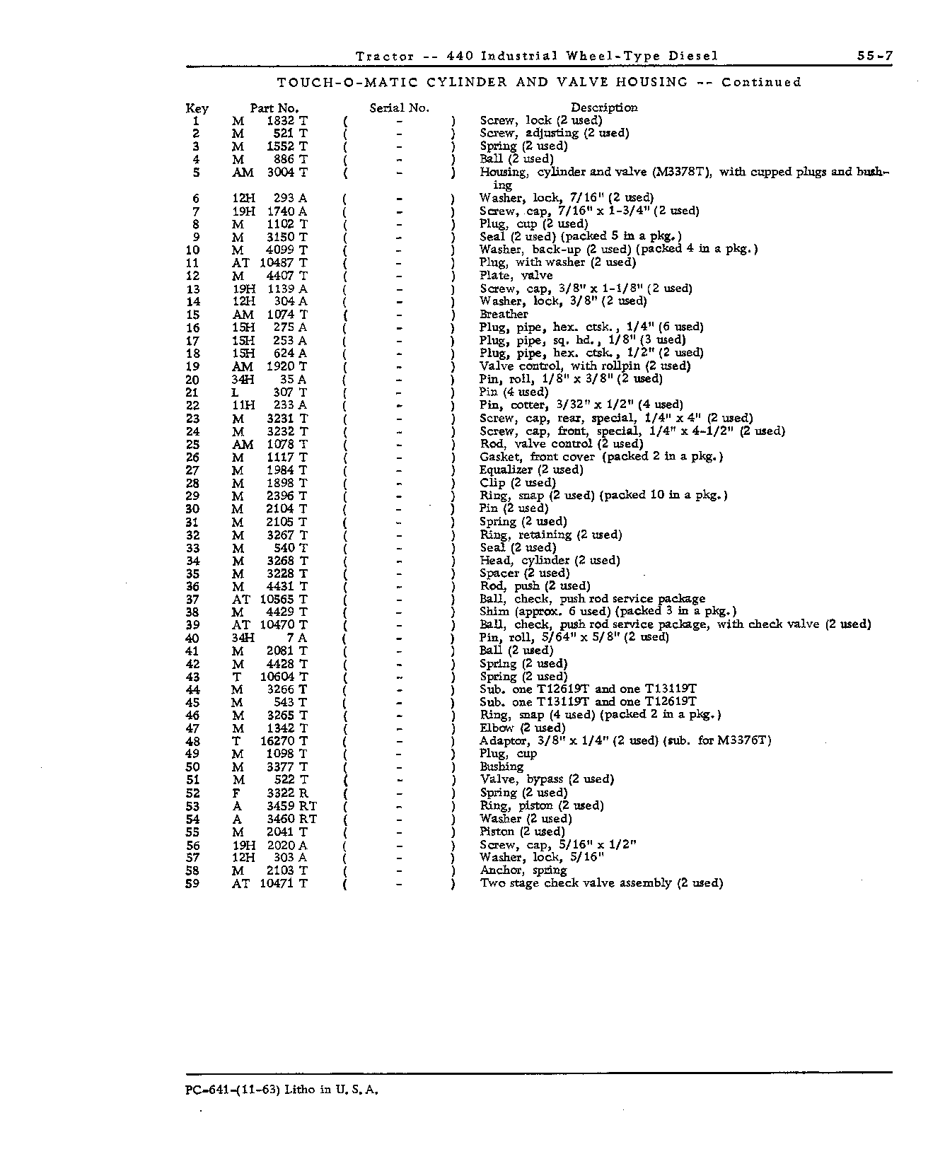 Hydraulic System (Continued)