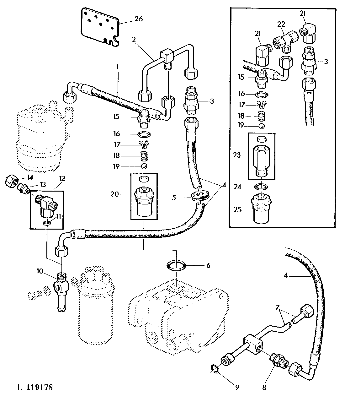 FIELD INSTALLATION KIT-OIL RETURN (SG2 CAB)