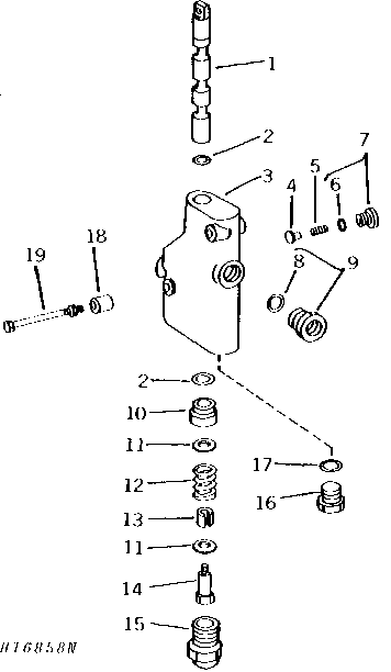 UNLOADING AUGER SWING CONTROL VALVE ( - 304000)