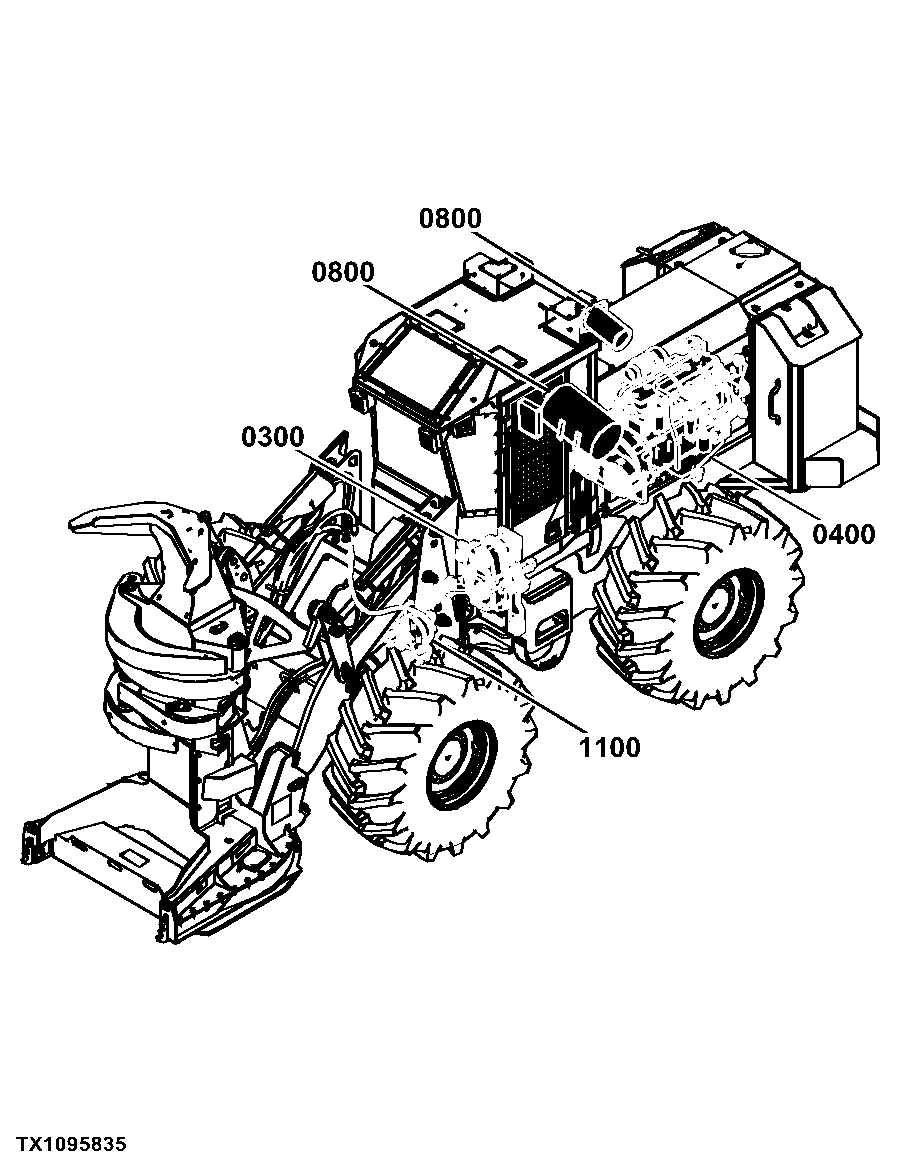 843K Wheeled Feller Buncher (Worldwide Edition)