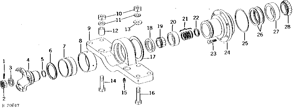 FRONT DIFFERENTIAL DRIVE AND SUPPORT ASSEMBLY