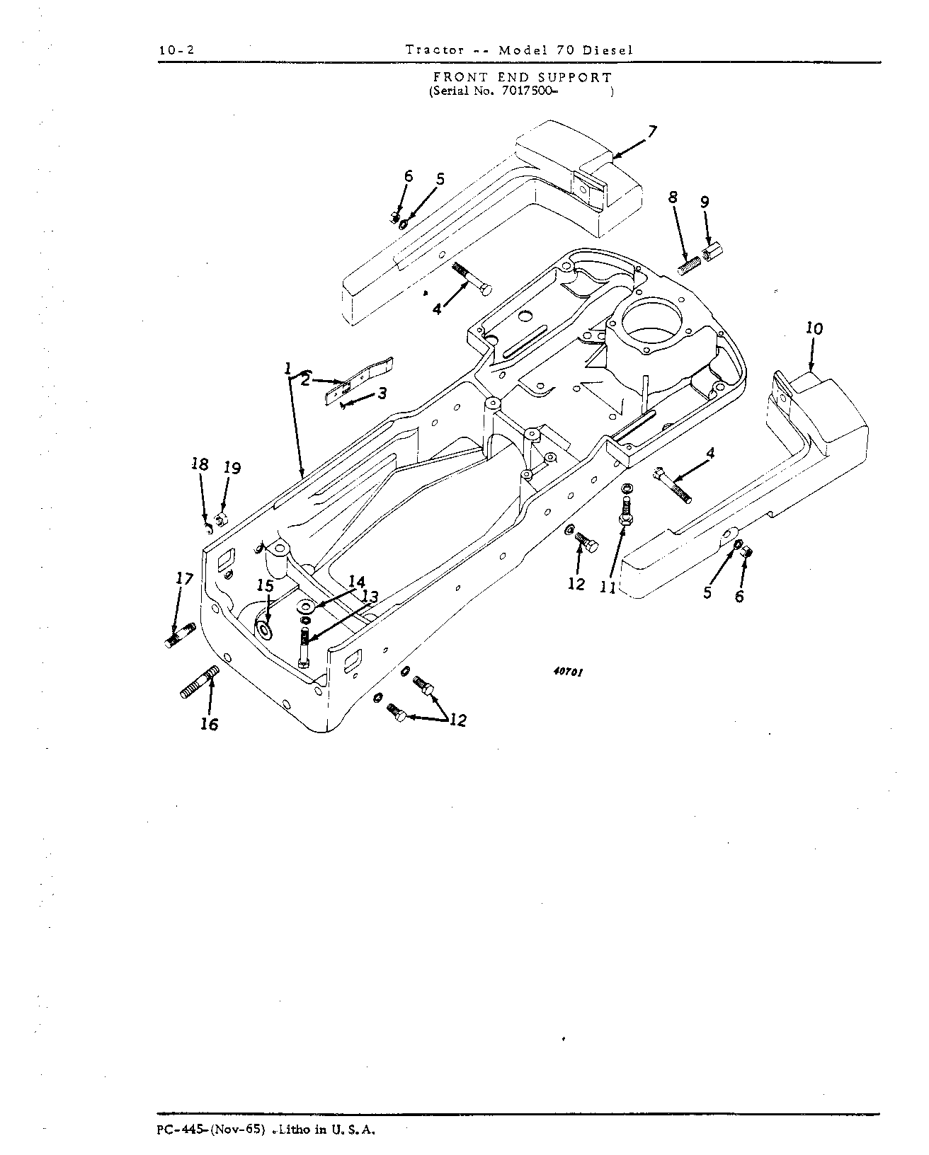 Section 10 - Front End Support and Engine and Transmission Case (Continued)