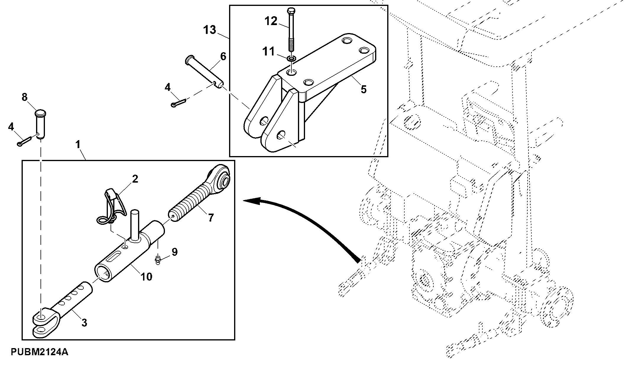 Adjustable Stabilizer Bar, RH / LH ( - 008872)