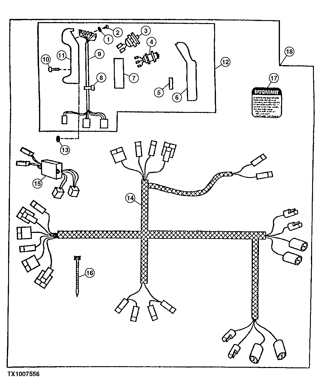 DUAL CONTROL HANDLE WITH WIRING (AUXILIARY CONTROLS) (2 SOLENOIDS)