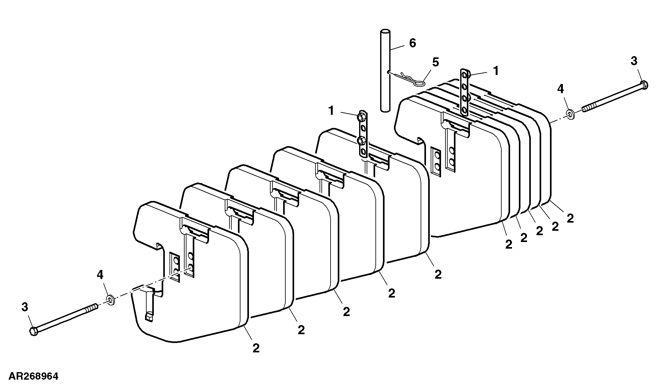 Additional Front Weights, 10 Weights