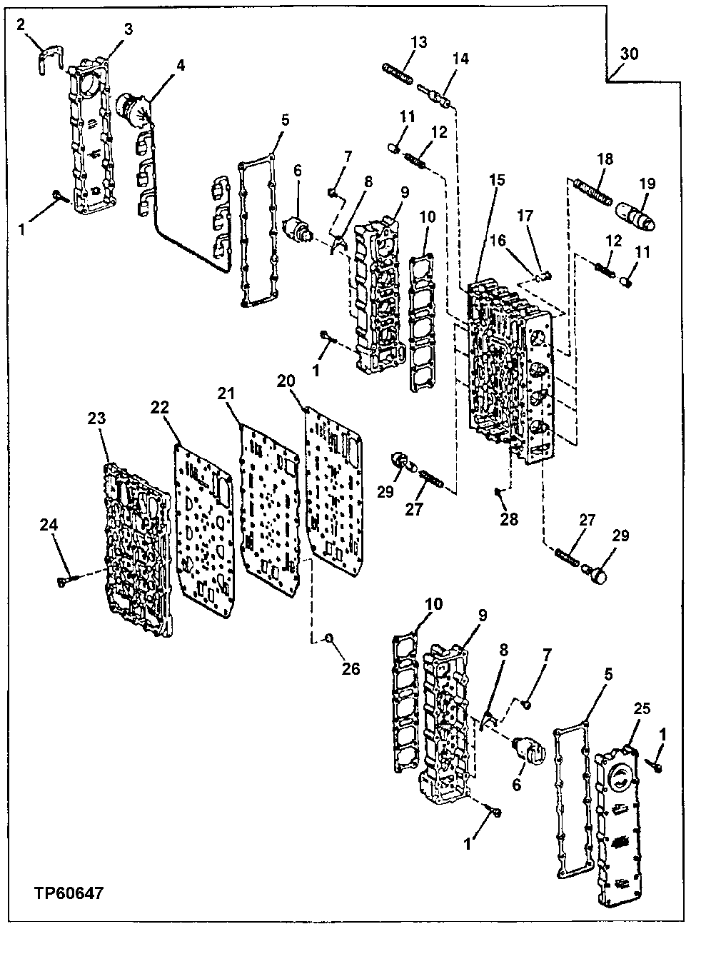 GEAR SHIFT SYSTEM (CONTROL VALVE) (TRANSMISSION SN -000587)