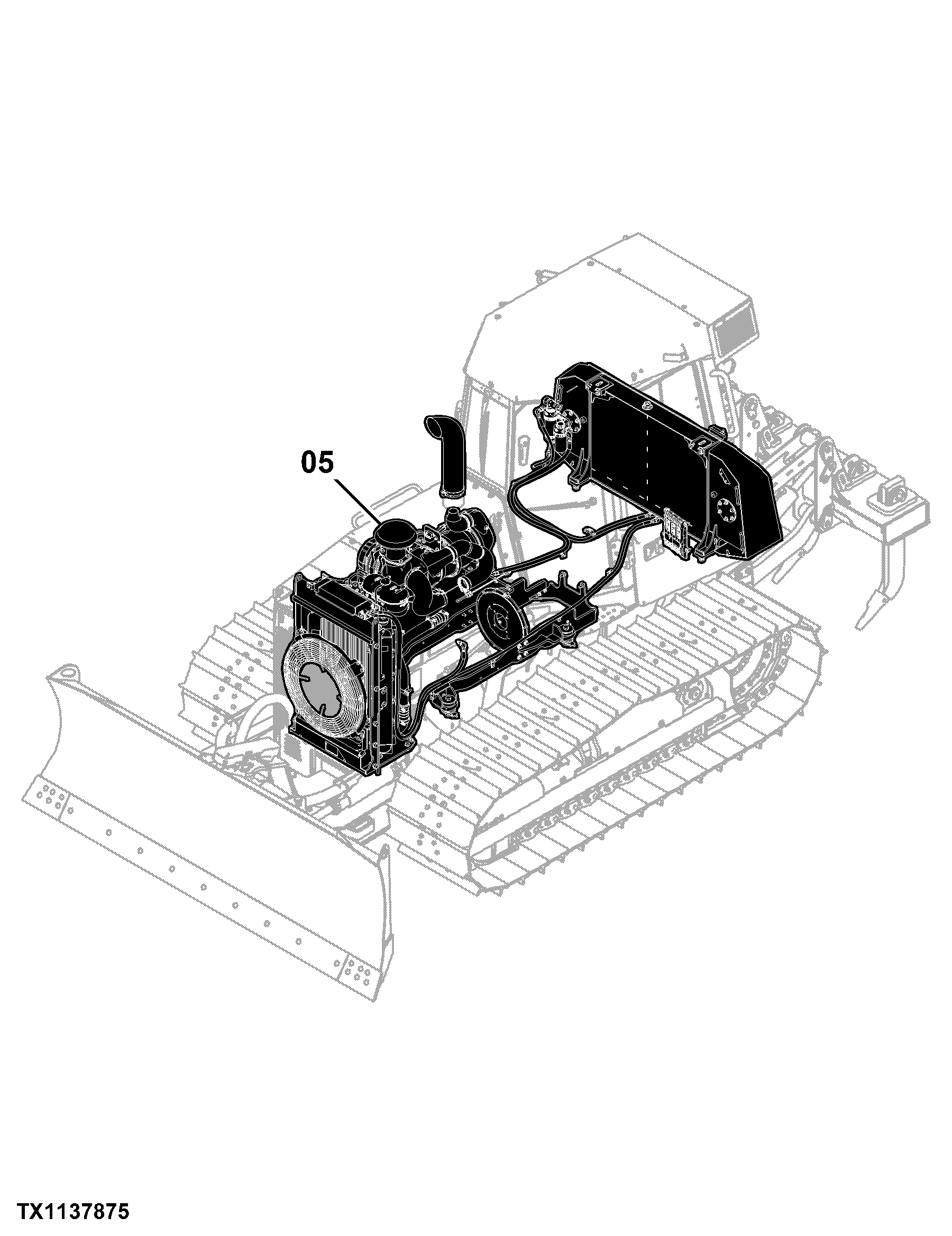 700K Crawler Dozer (PIN: 1T0700KX_ _E217278 - 275435) Engine 6068HT092