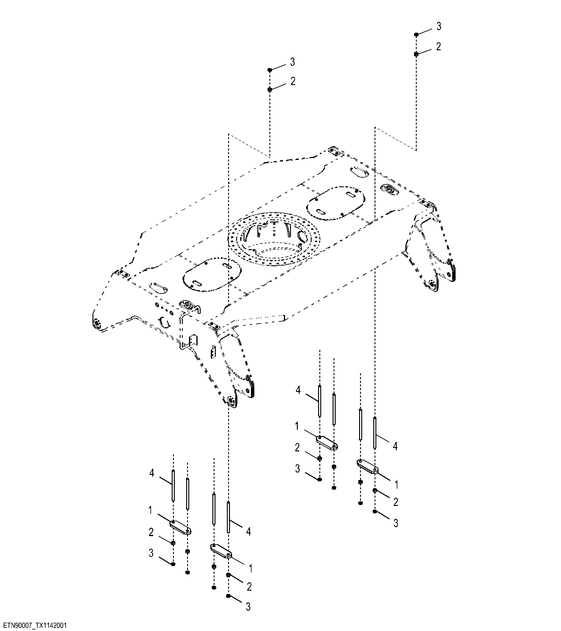 Trailer Mounting Hardware, With Mobile Hydraulics