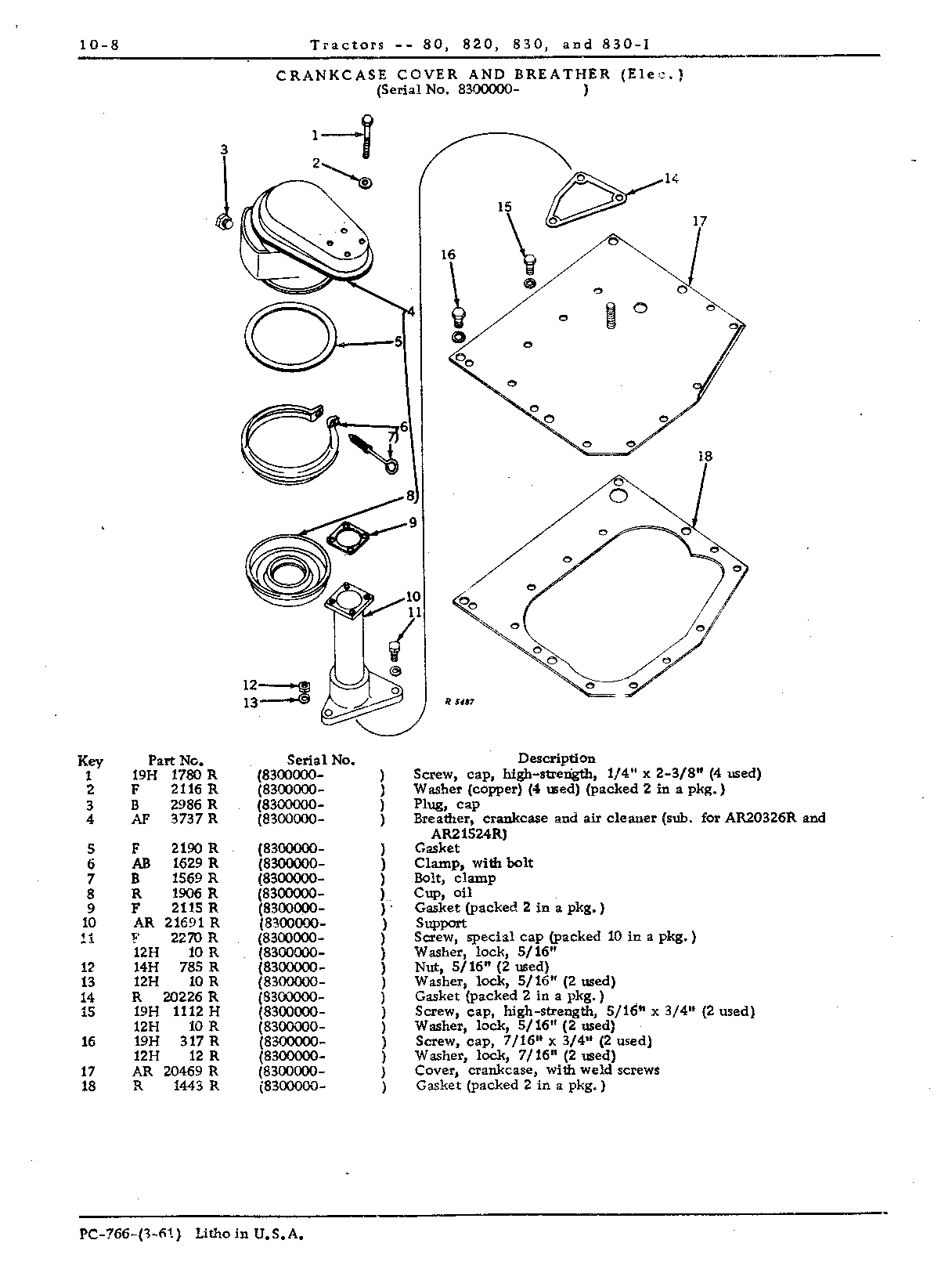 Breather, crankcase (Elec.)