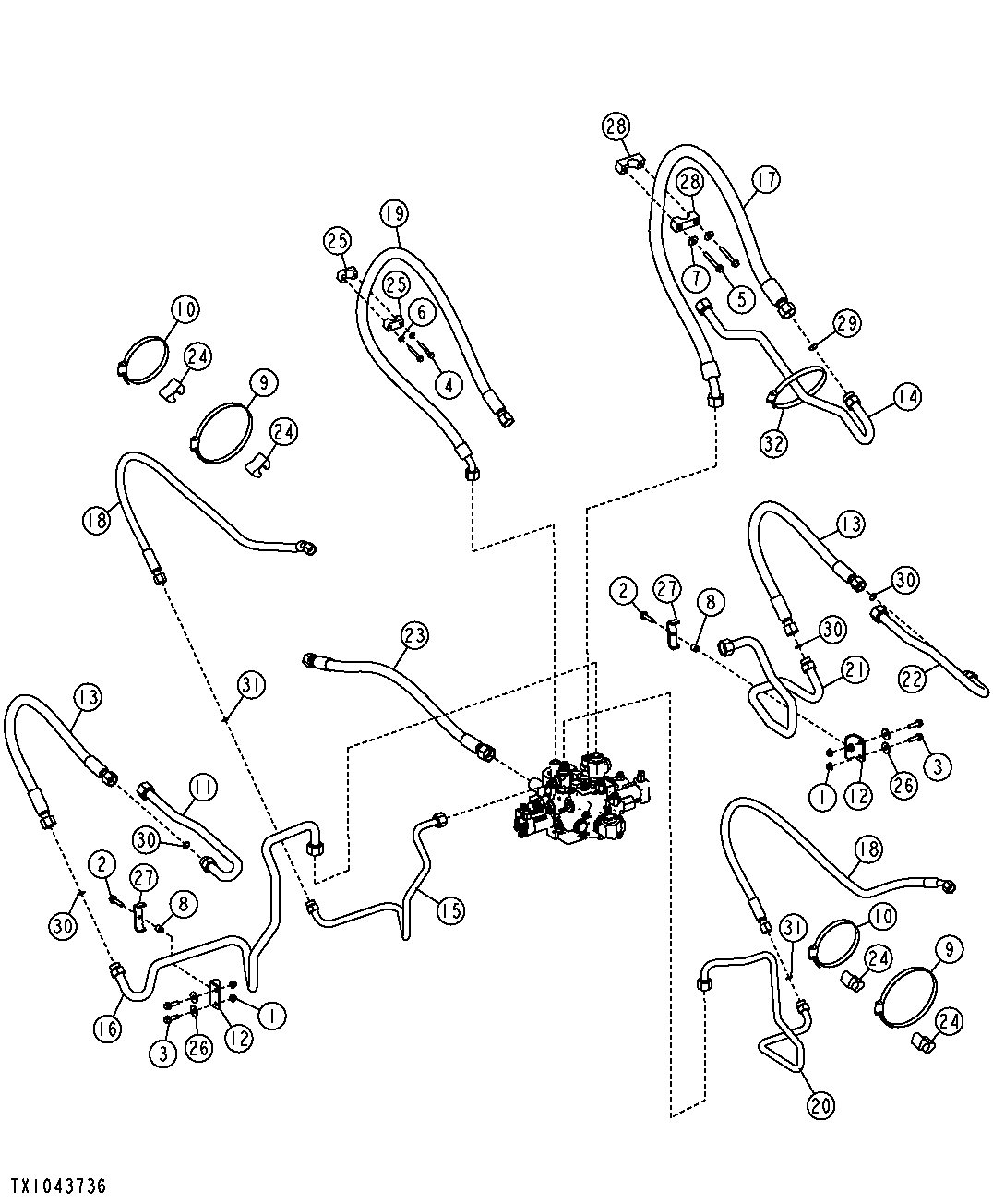 Boom and Bucket Cylinder Hydraulics (Powerllel™) (2-Spool Control Valve)