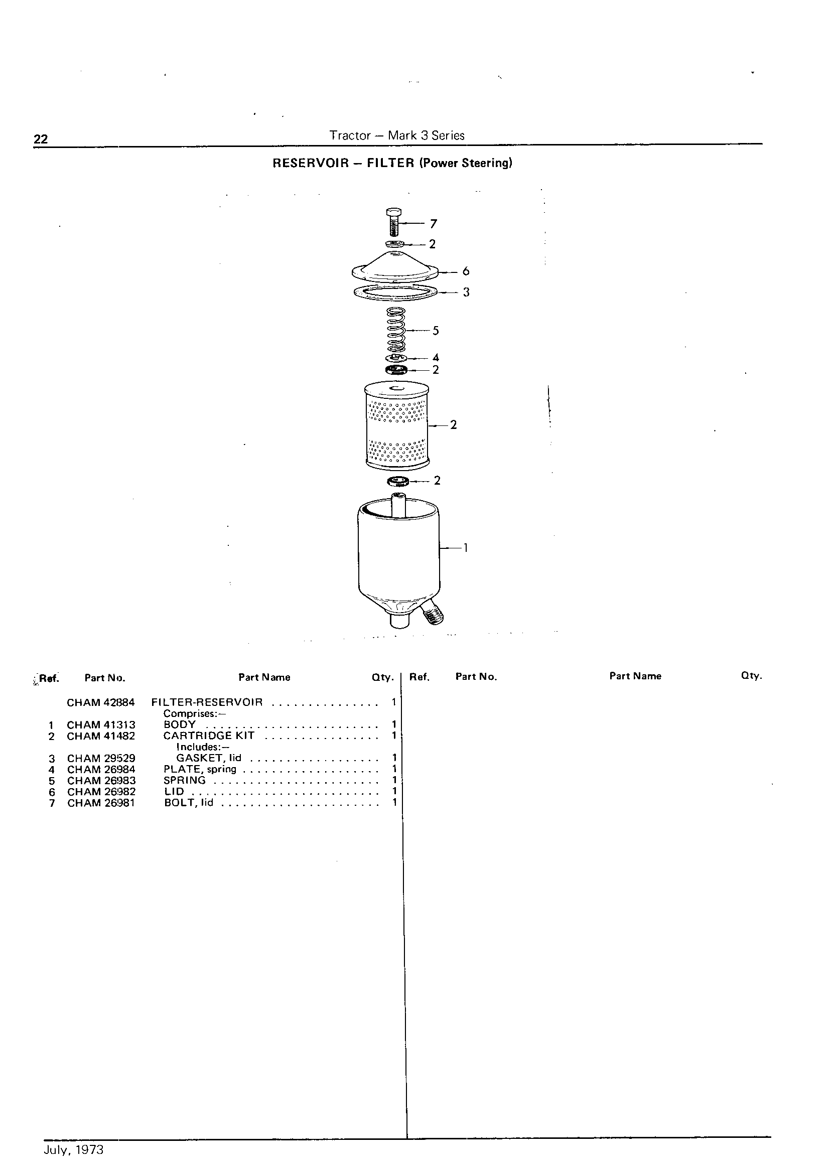 Reservoir - Filter (power steering)