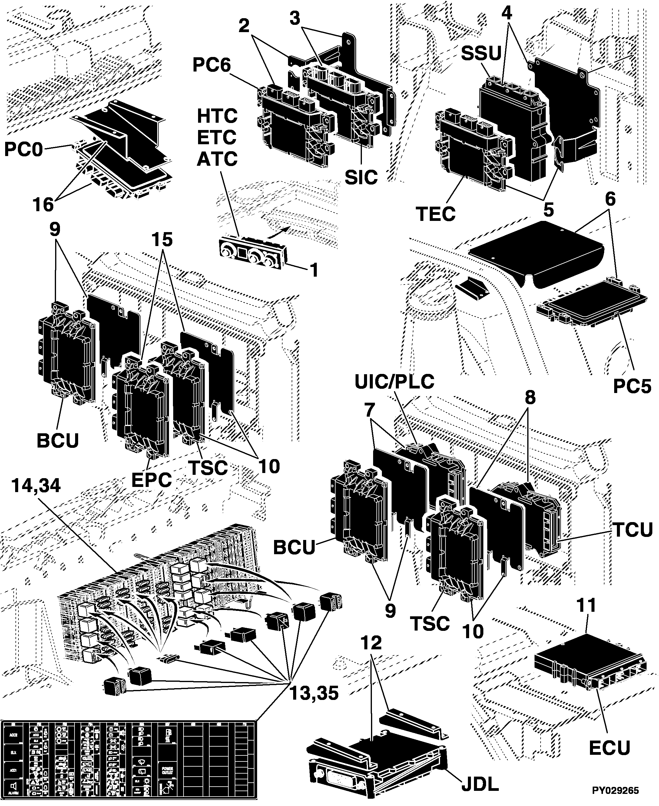 43 Electrical Components / Control Units and Miscellaneous Small Parts