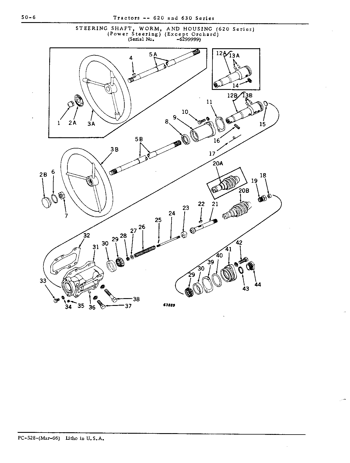 Housing, steering shaft