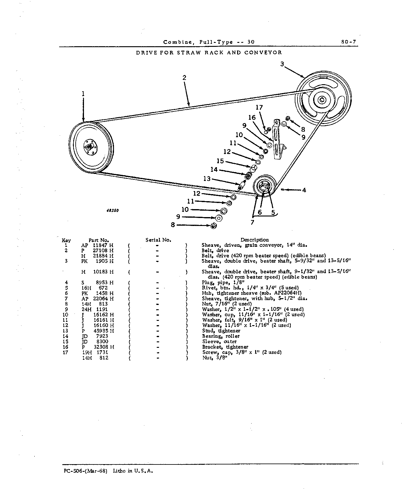 Conveyor and Straw Rack Drive